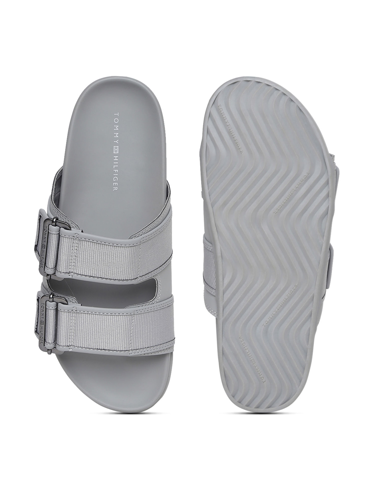 Buy Tommy Hilfiger Men Solid Buckle Sandals NNNOW