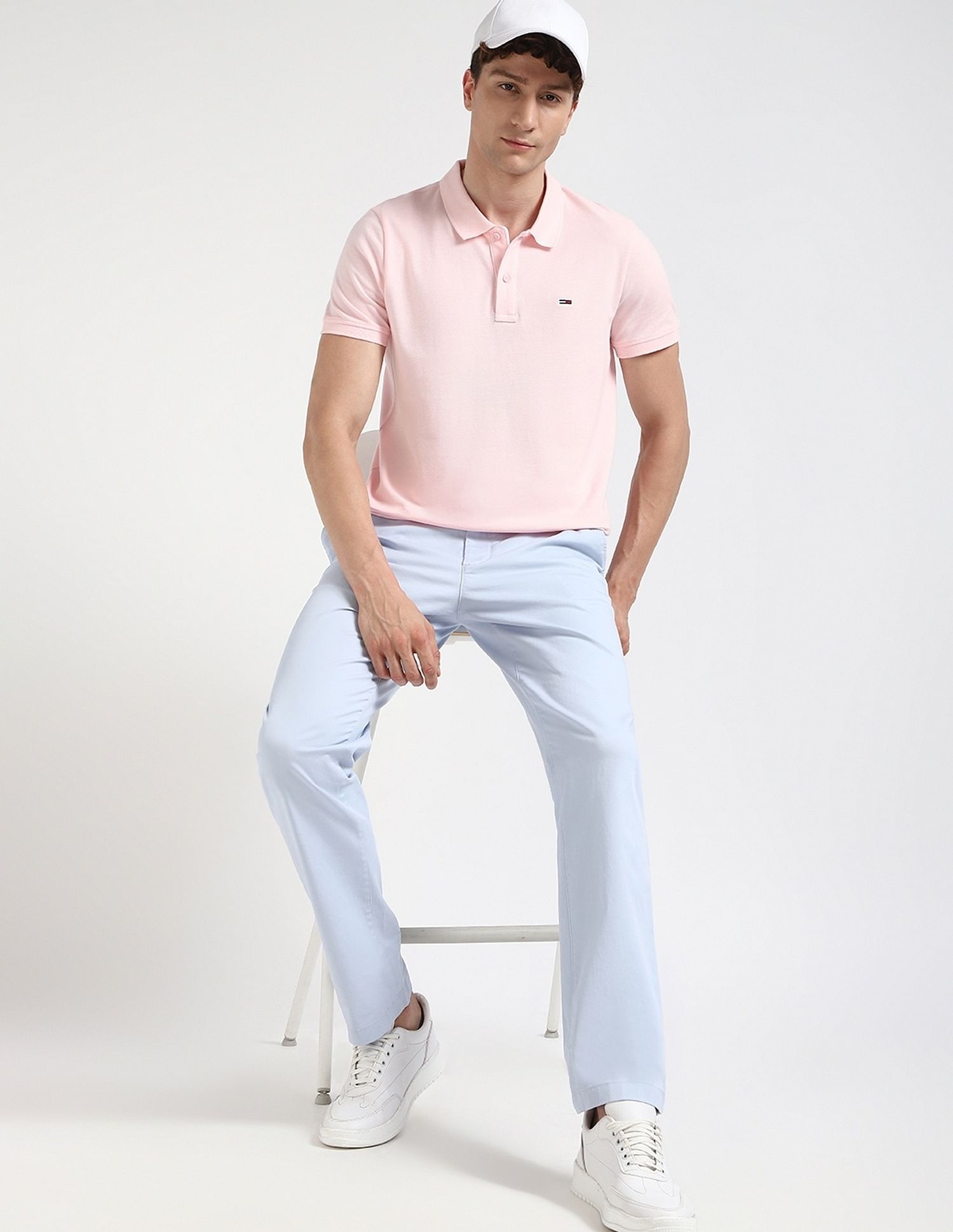 Tommy Hilfiger Solid Slim-Fit Cotton Polo Shirt