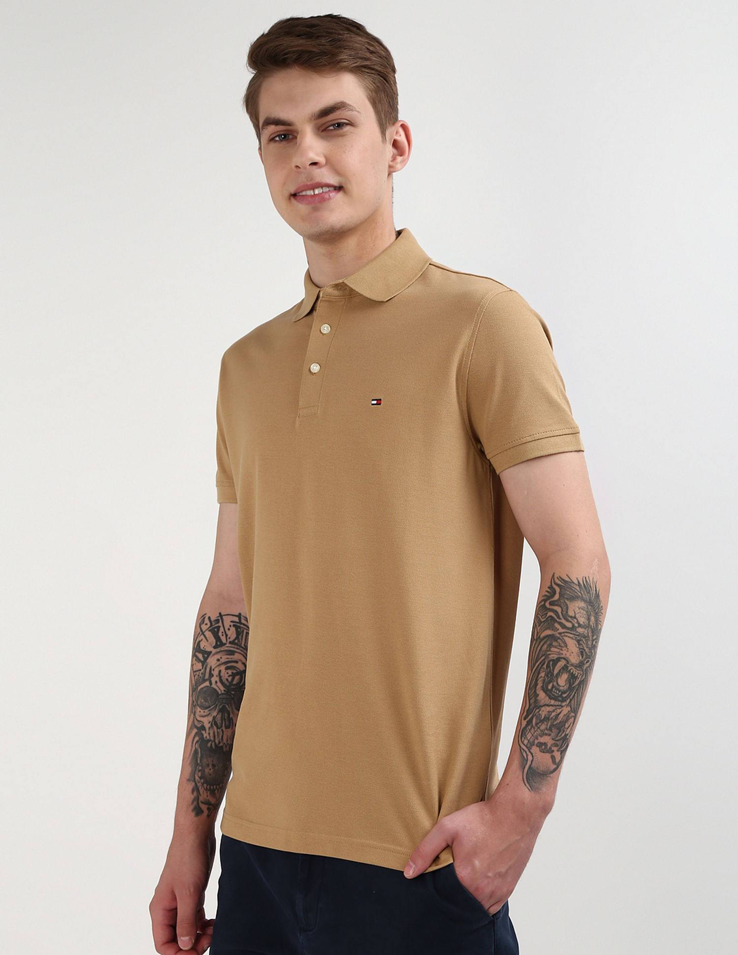 Tommy Hilfiger Short Sleeve Slim Fit Polo Shirt