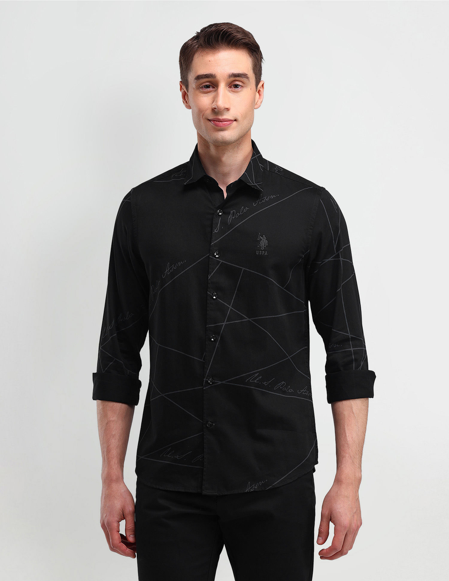 U.S. Polo Assn. Denim Co. Slim Fit Typography Shirt