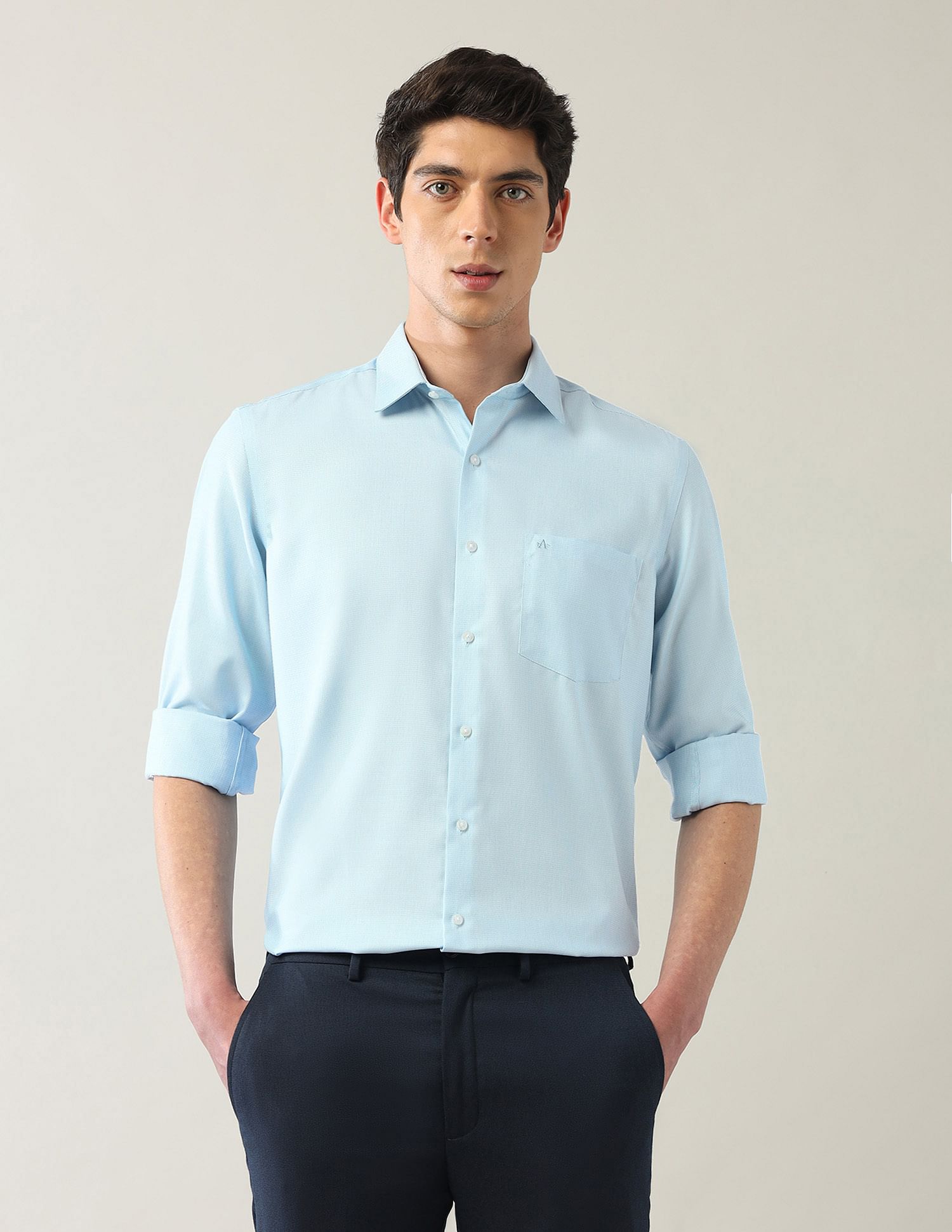 Arrow Manhattan Slim Fit Autopress Shirts