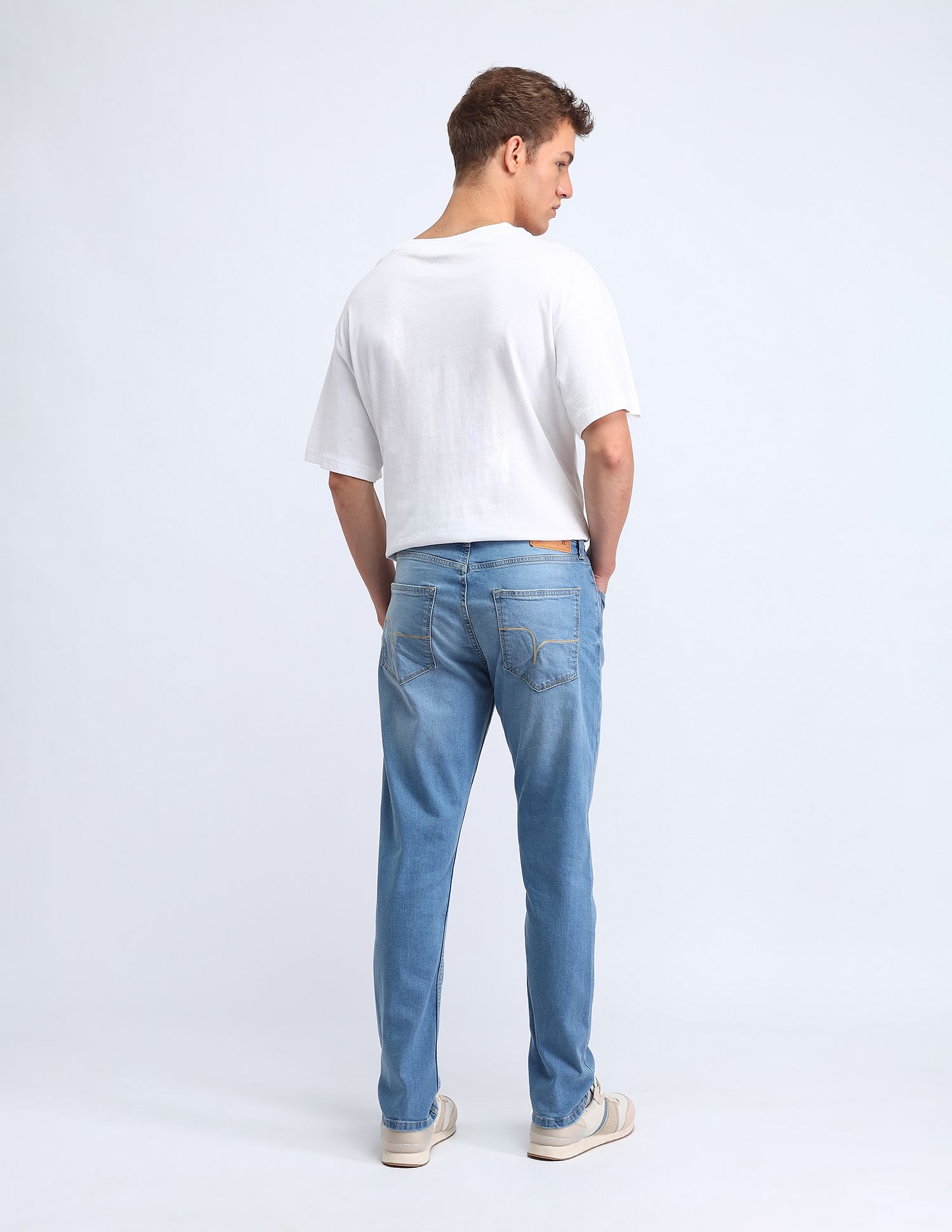 Flying Machine Slash Slim Tapered Jeans