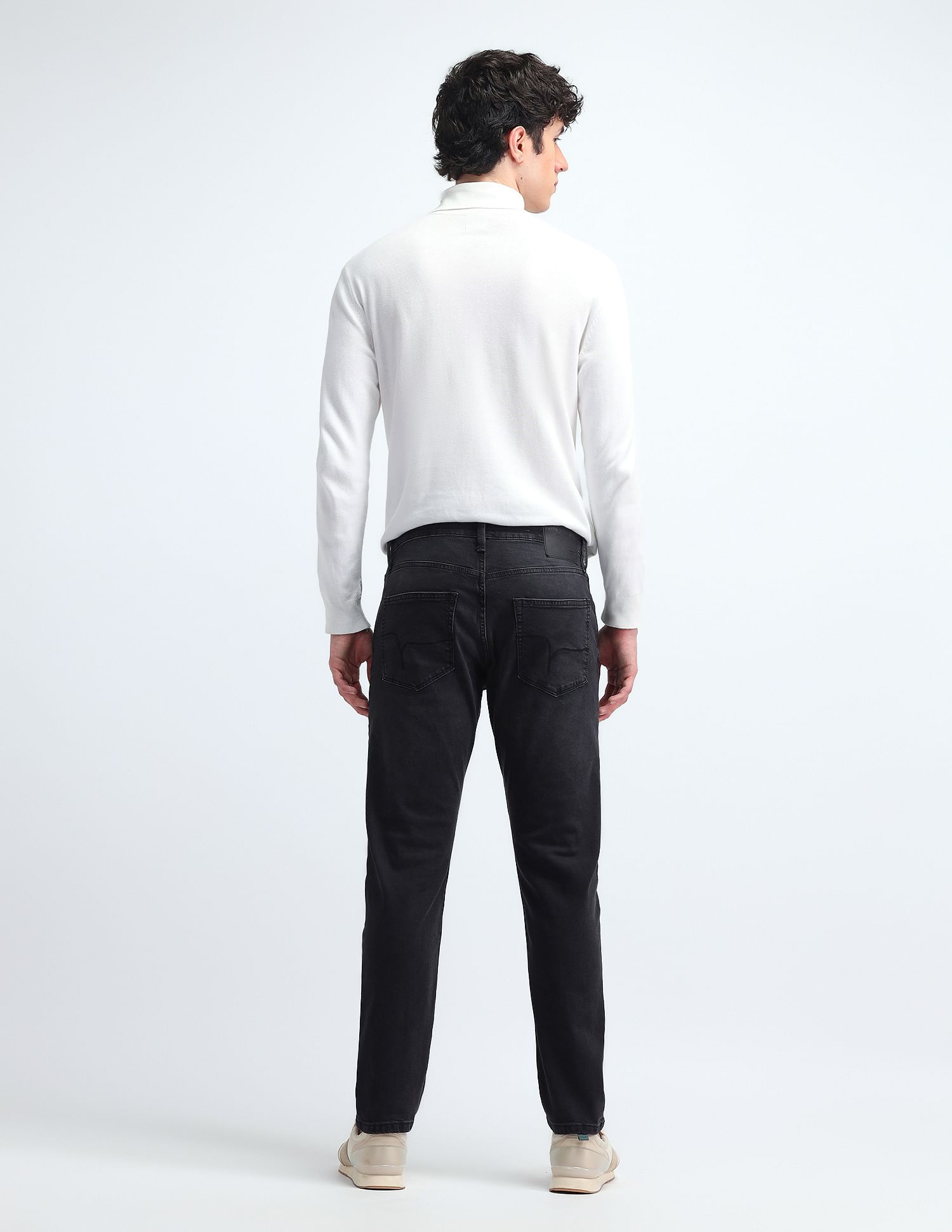 Flying Machine Slash Slim Tapered Fit Jeans
