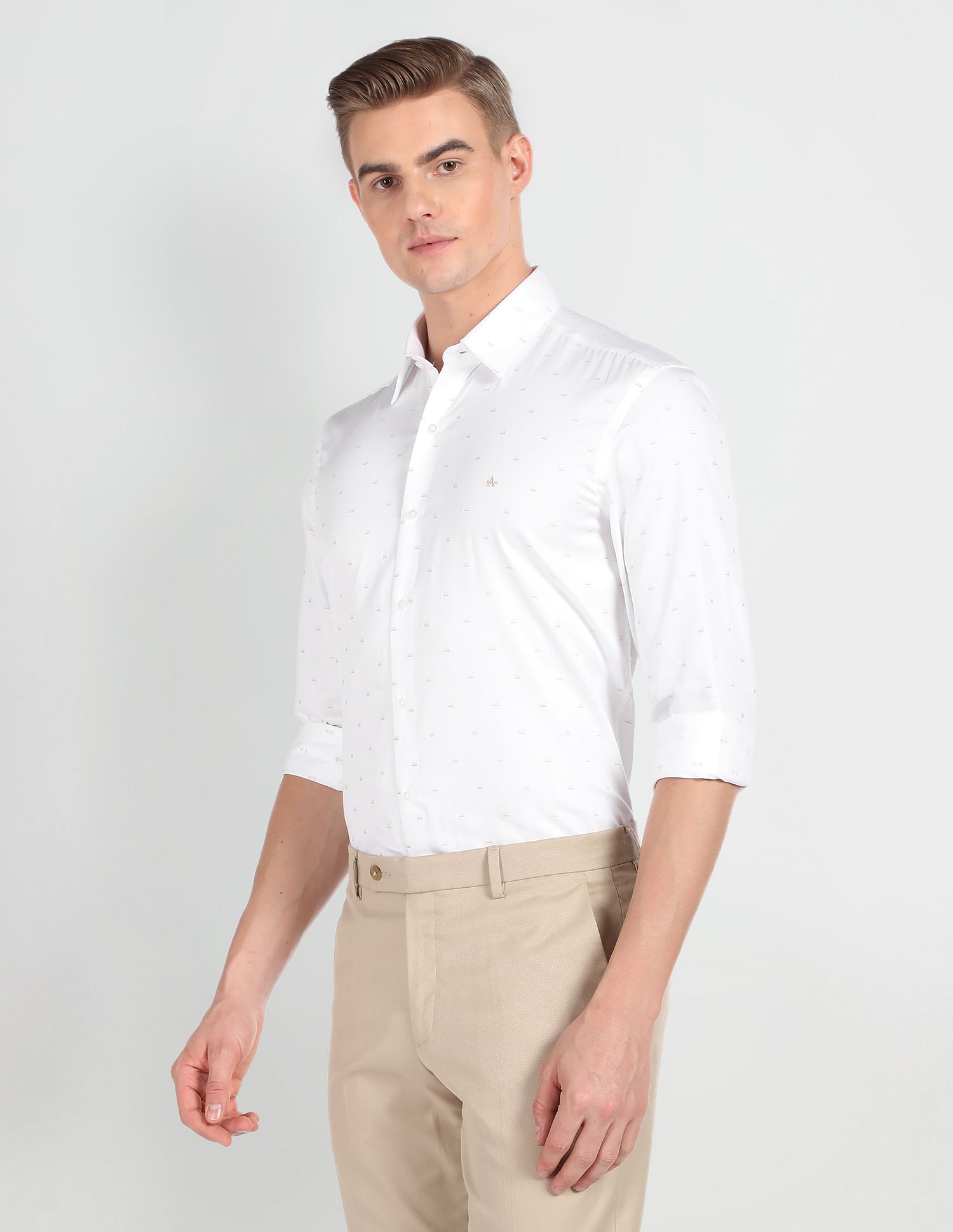 Arrow Newyork Embroidered Twill Shirt