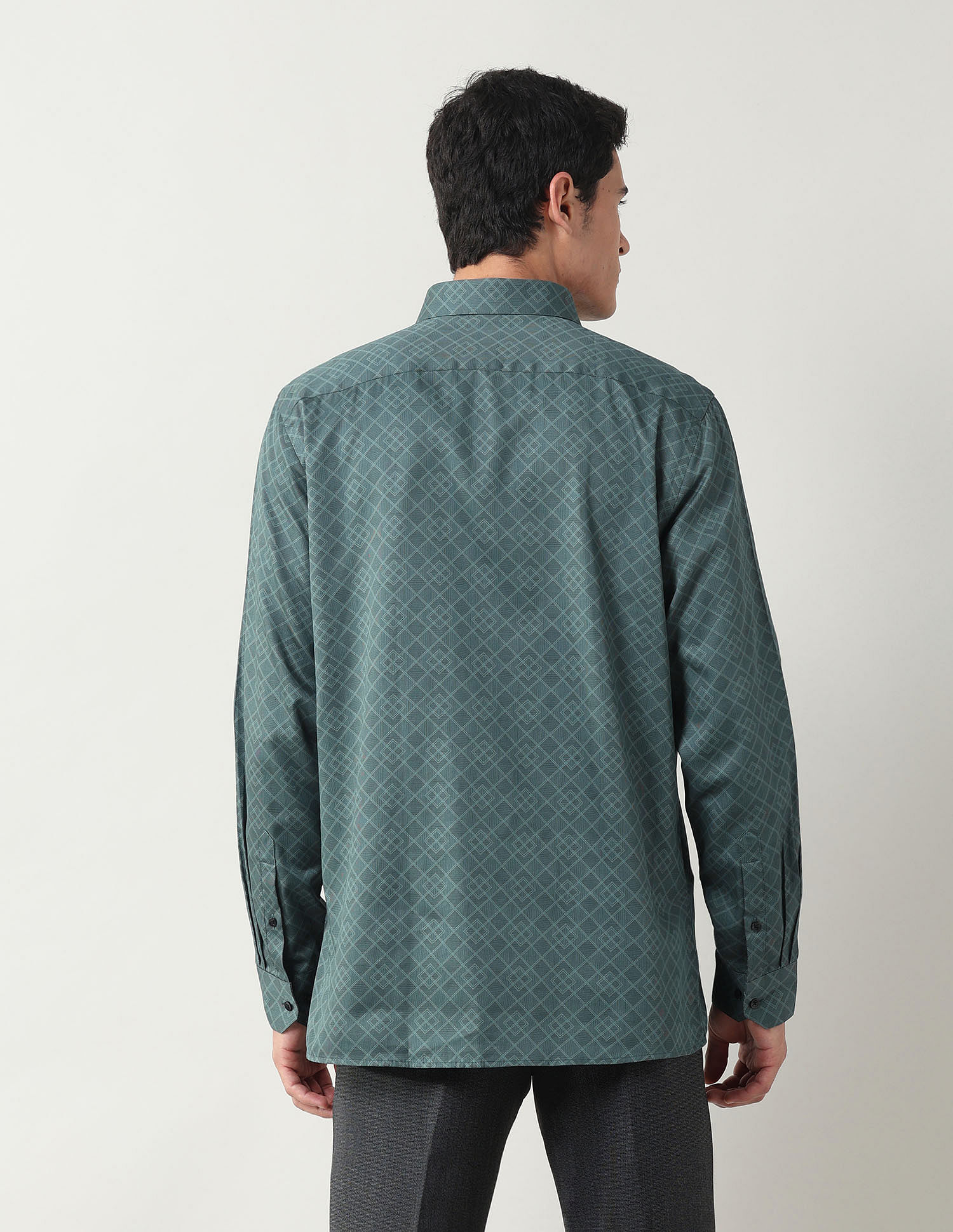 Arrow Geometric Printed Liberty Classic Fit Shirt