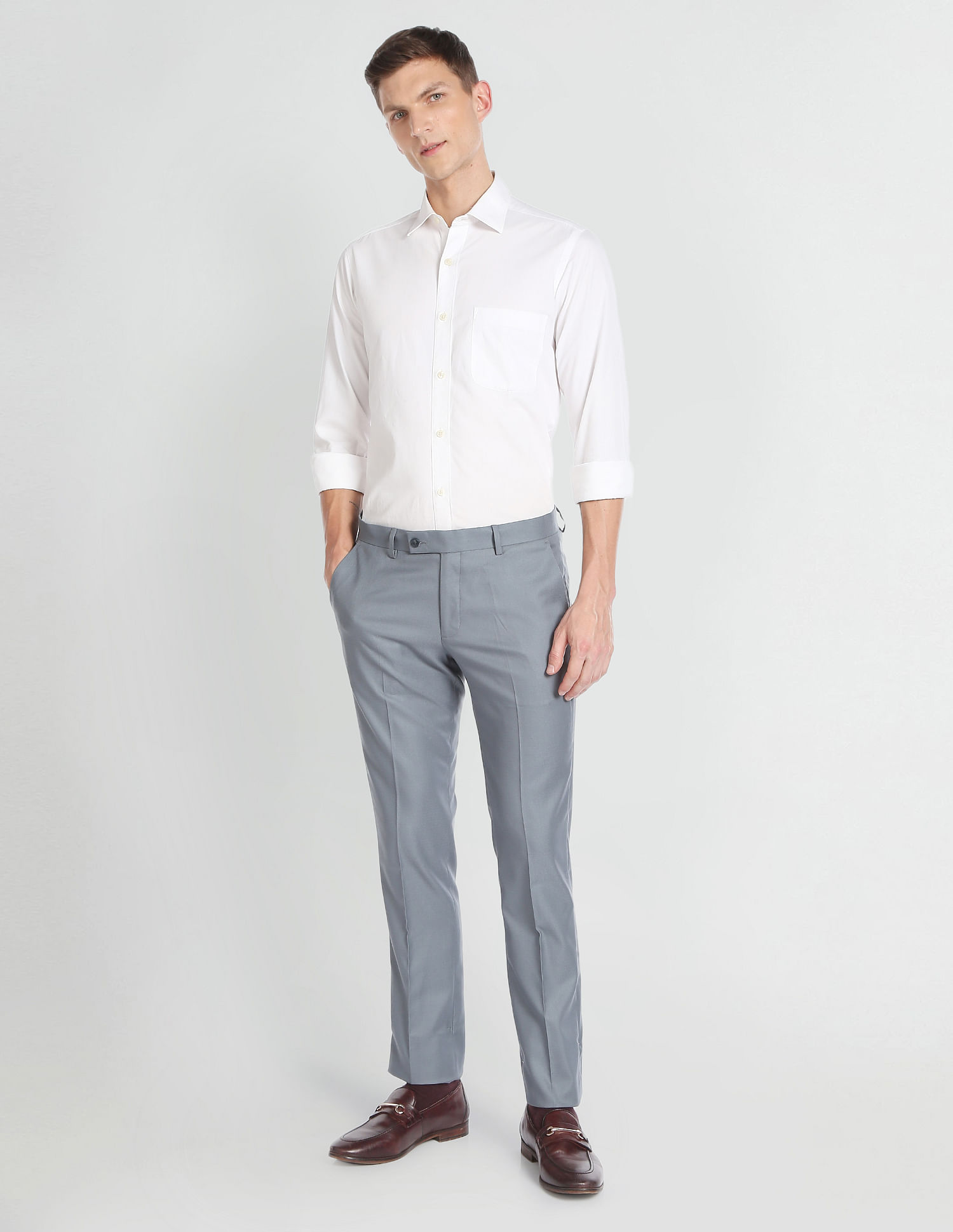 Arrow Dobby Tailored Formal Trousers