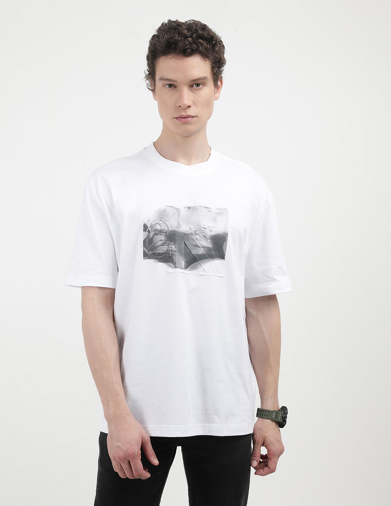 Calvin Klein Jeans Embossed Euphoric Floral T-Shirt