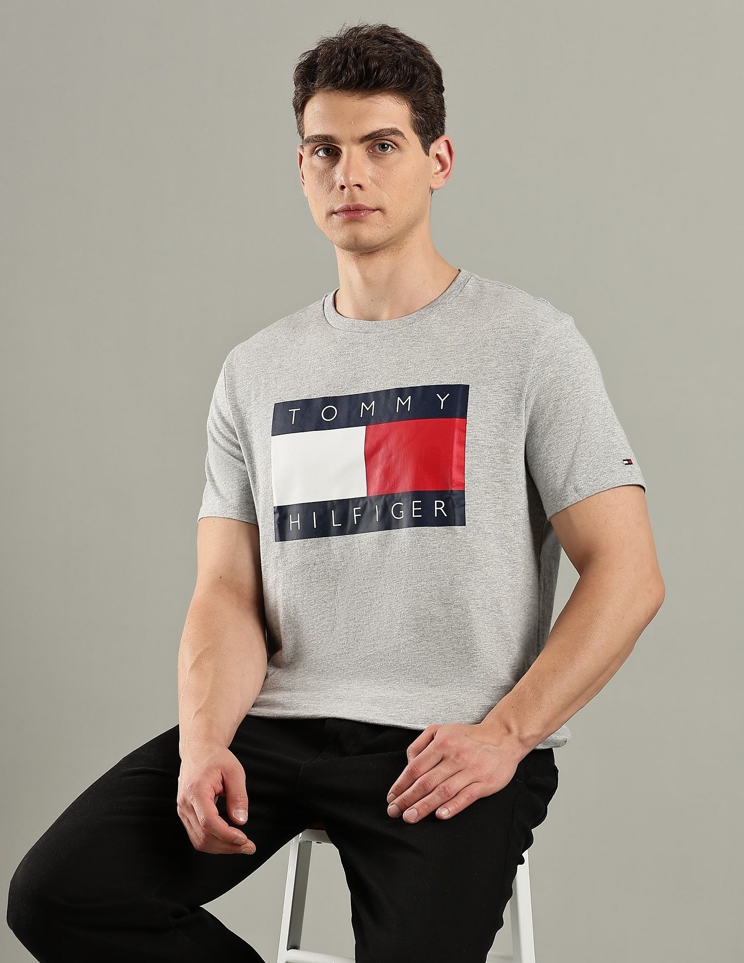 Tommy Hilfiger Logo Regular-Fit Cotton T-Shirt