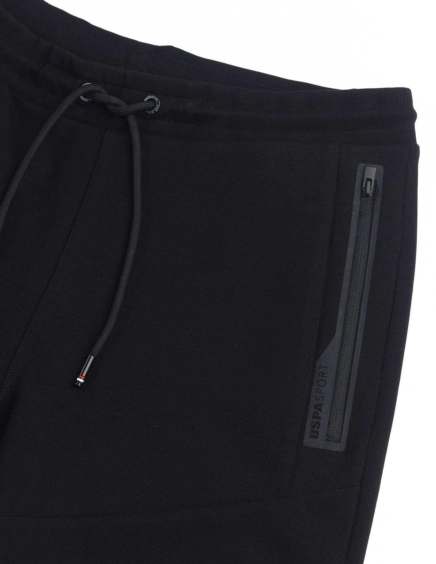 USPA Active Slim Fit Solid Active Shorts