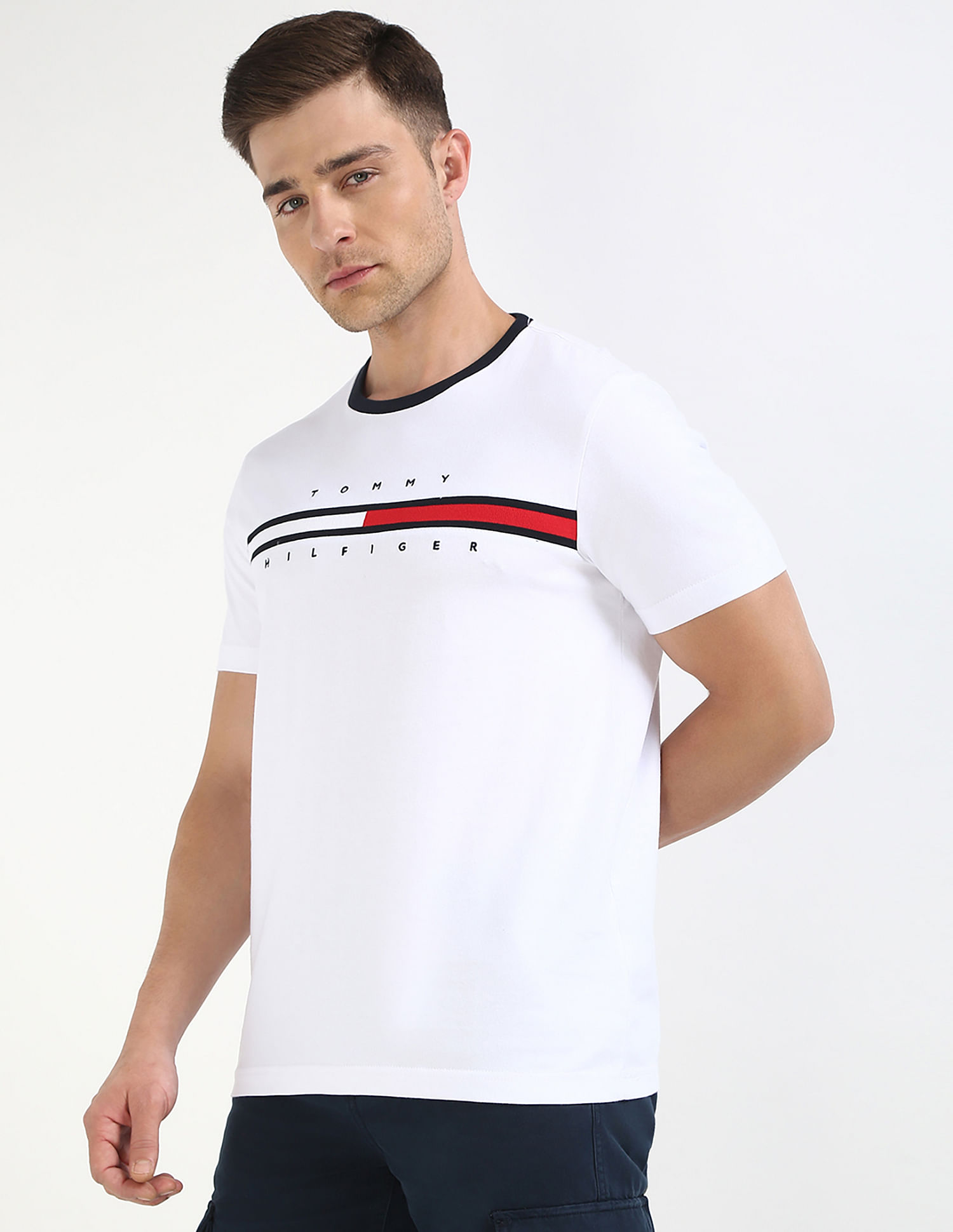 Tommy Hilfiger Embroidered Logo Regular-Fit Cotton T-Shirt