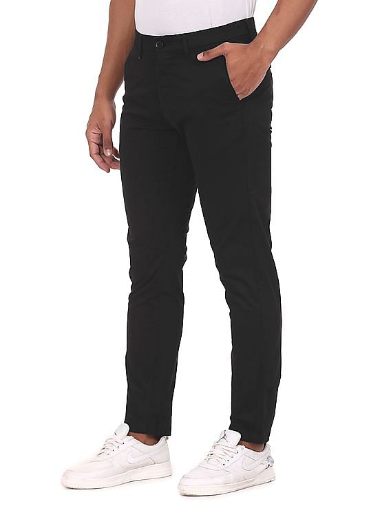 U.S. Polo Assn. Flat Front Solid Casual Trousers