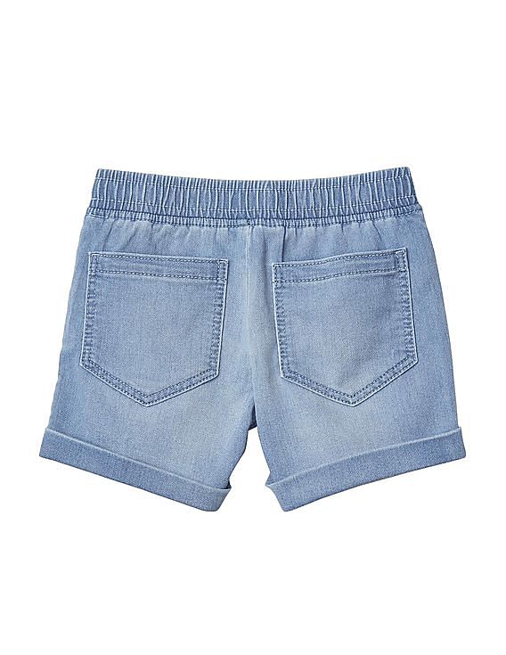 Washed Soft Denim High Waisted Frayed Straight Leg Jean Shorts Womens -  China High Waisted Shorts and Summer Pants Women price | Made-in-China.com