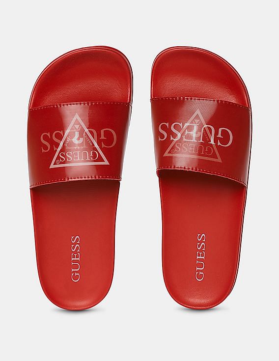 Red guess deals flip flops