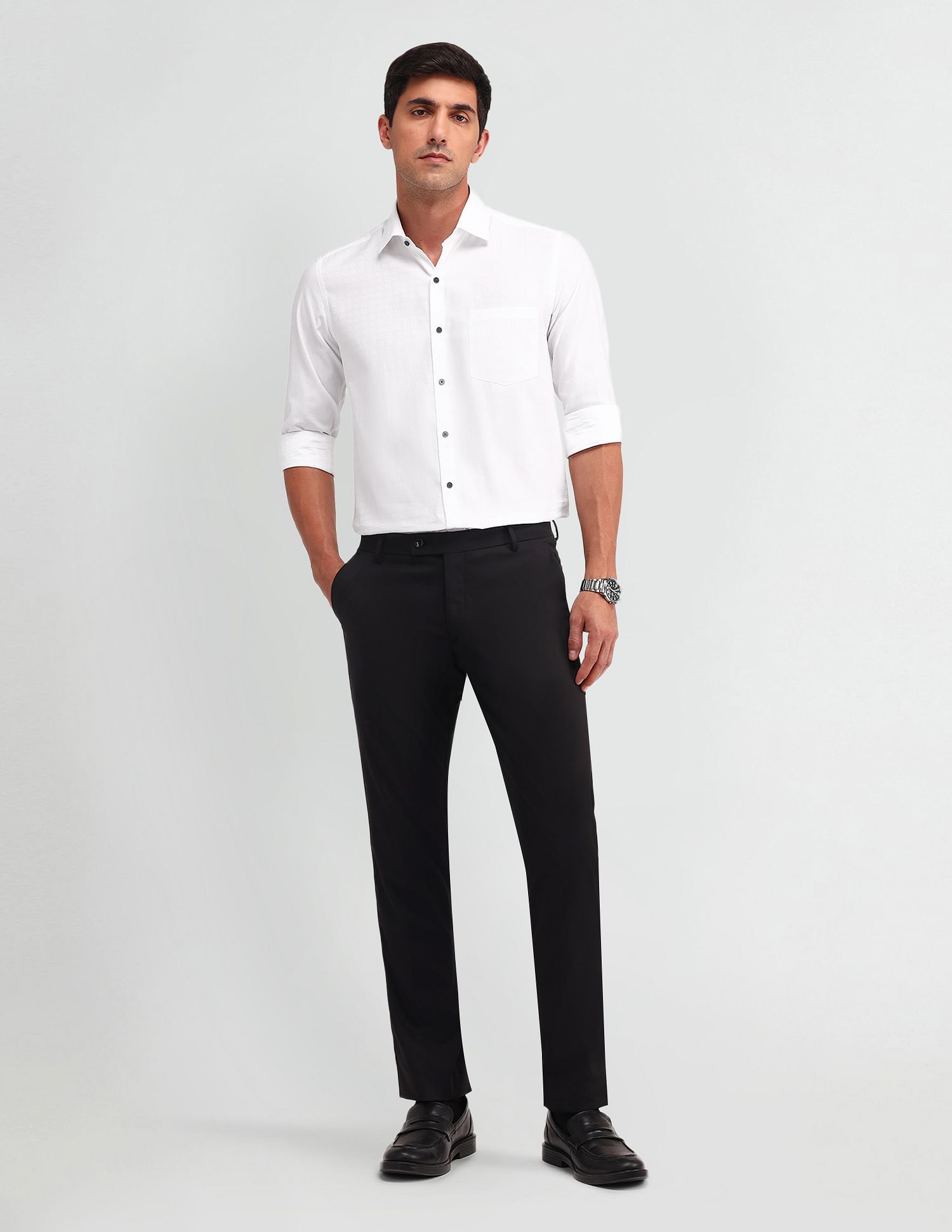 Arrow Manhattan Slim Fit Checked Shirt