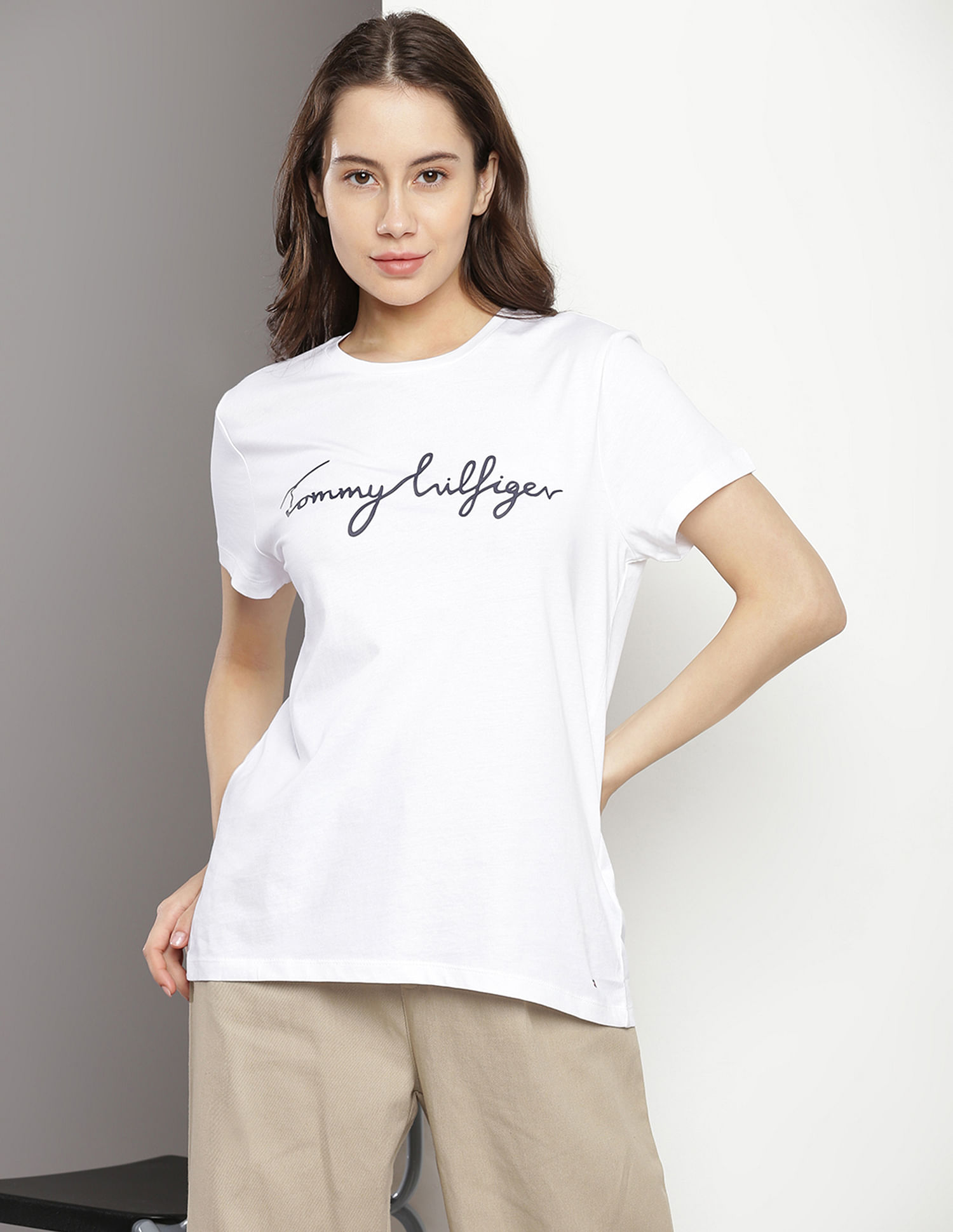 Tommy Hilfiger Cotton Brand Print T-Shirt