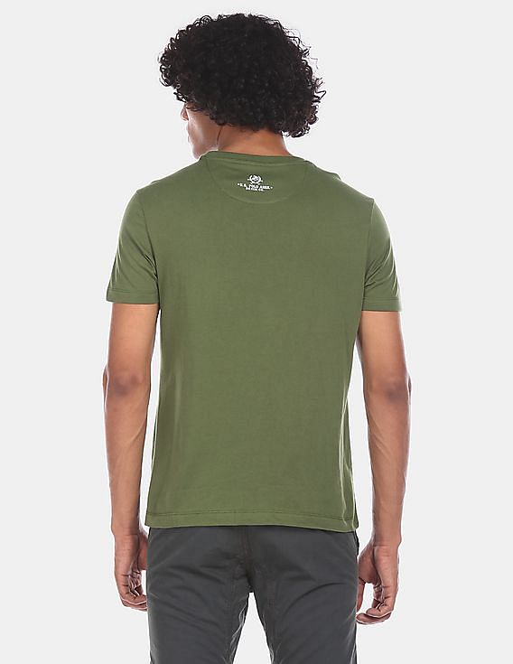 us polo olive green t shirt