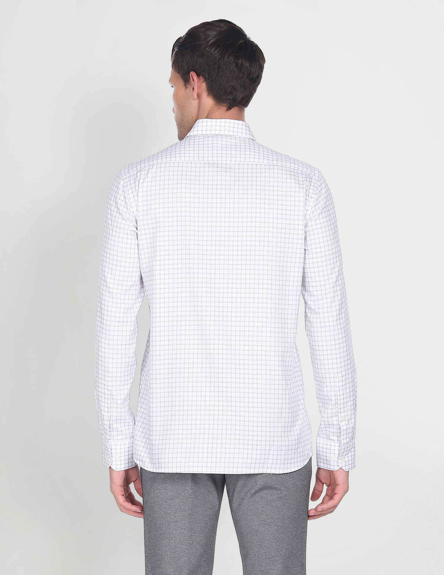 Arrow Outline Check Formal Shirt