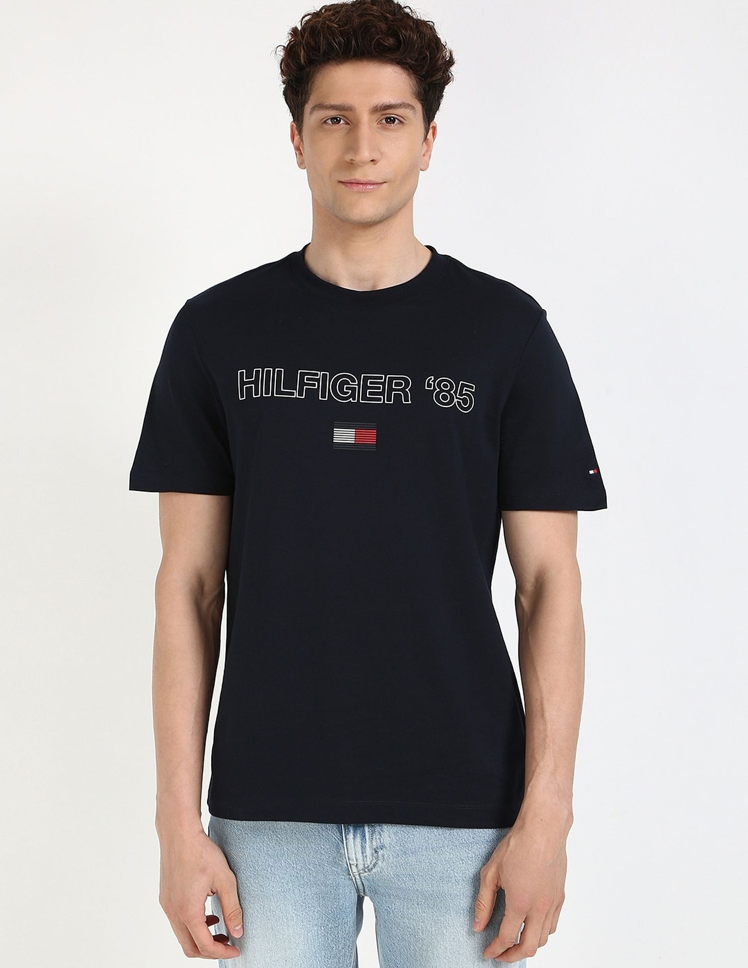 Tommy Hilfiger Logo Regular-Fit Cotton T-Shirt