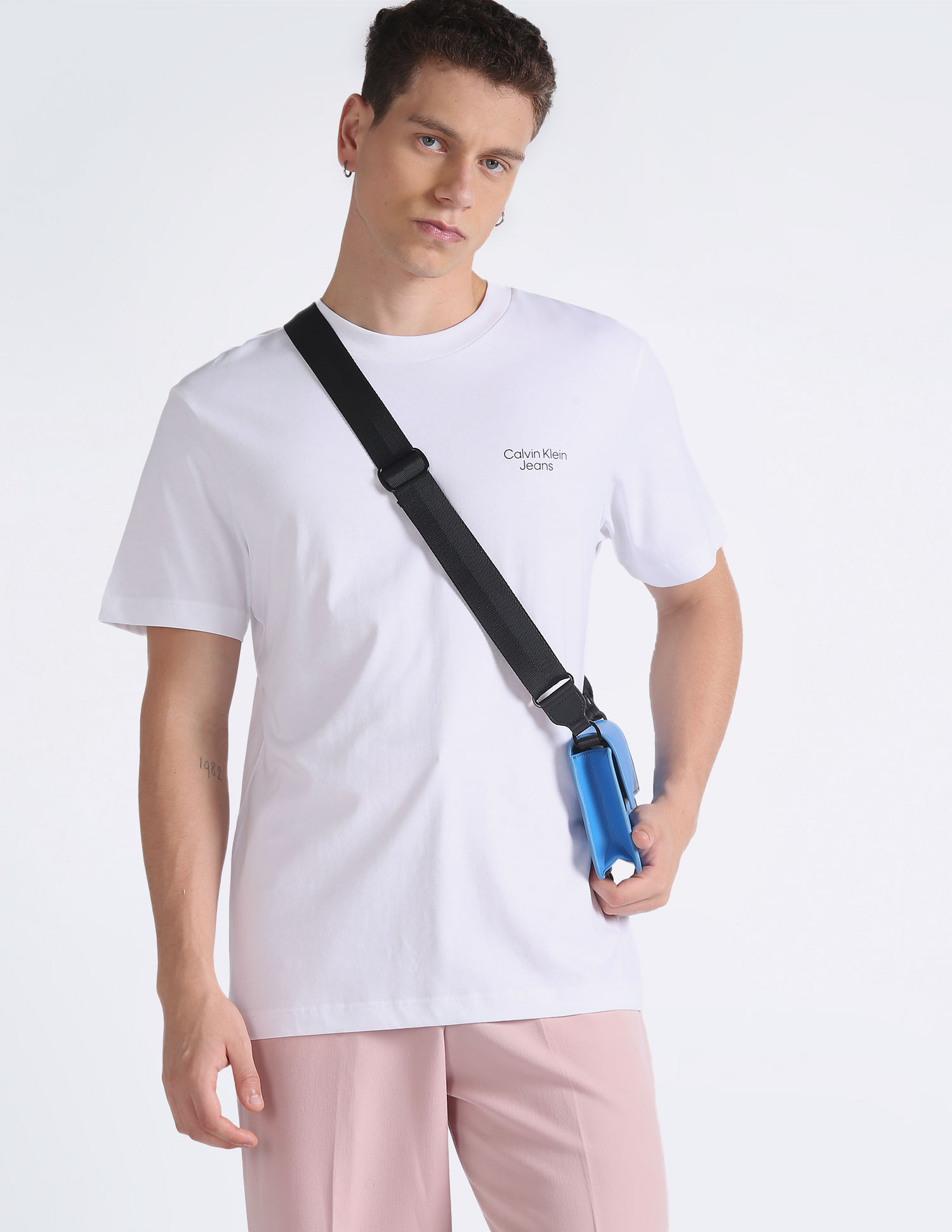 Calvin Klein Organic Cotton Brand Print T-Shirt