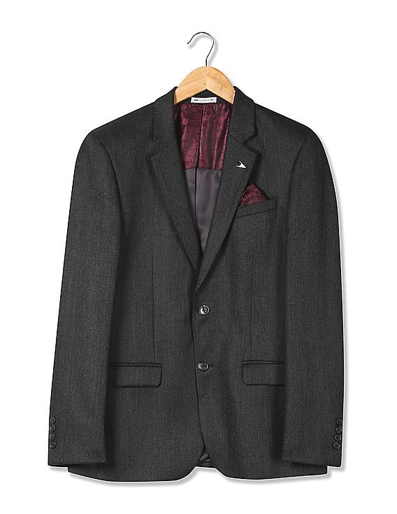 Buy Arrow Tailored Regular Fit Patterned Formal Blazer - NNNOW.com