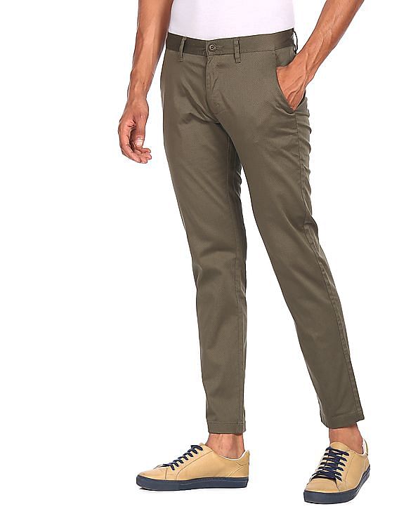 Ruggers Casual Trousers  Buy Ruggers Men Beige Mid Rise Flat Front Solid  Casual Trousers Online  Nykaa Fashion