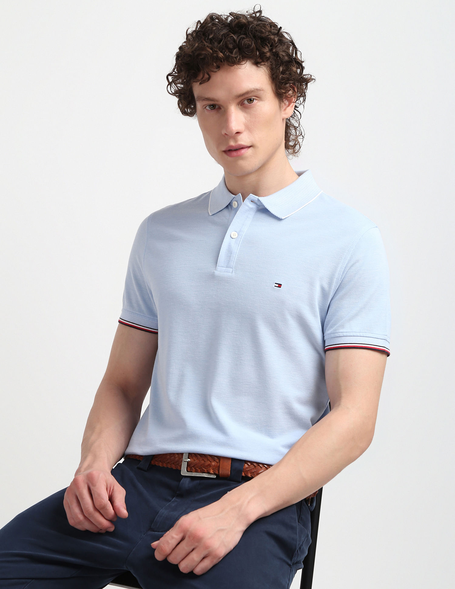 Tommy Hilfiger Oxford Tipping Slim Polo Shirt
