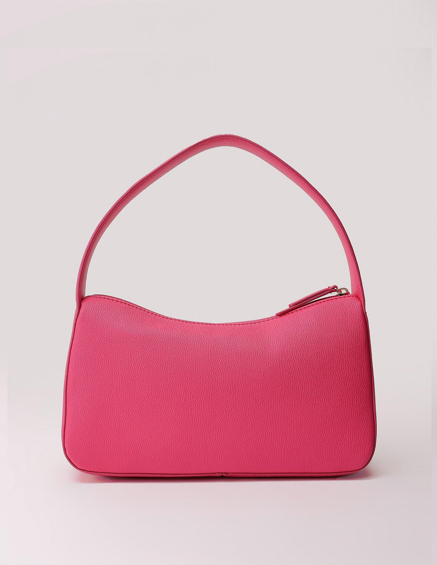 Tommy Hilfiger Solid Pink Pu Shoulder Bag