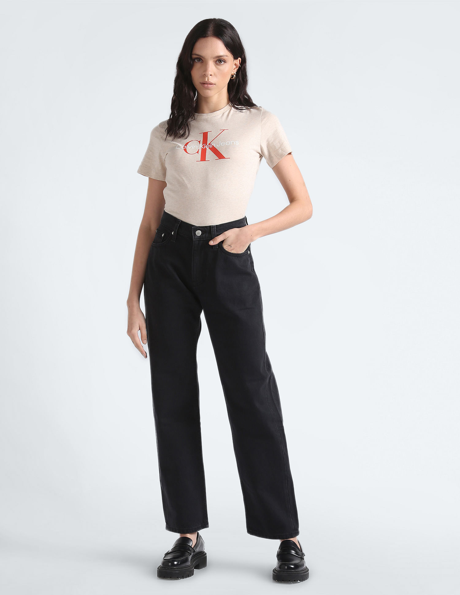 Calvin Klein Low Rise Straight Jeans
