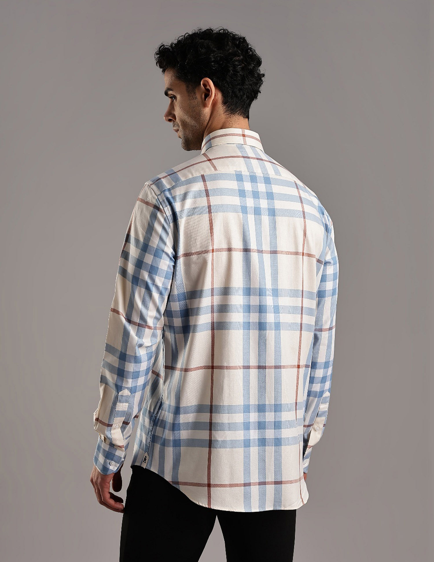 Tommy Hilfiger Checked Regular Fit Plain Woven Shirt