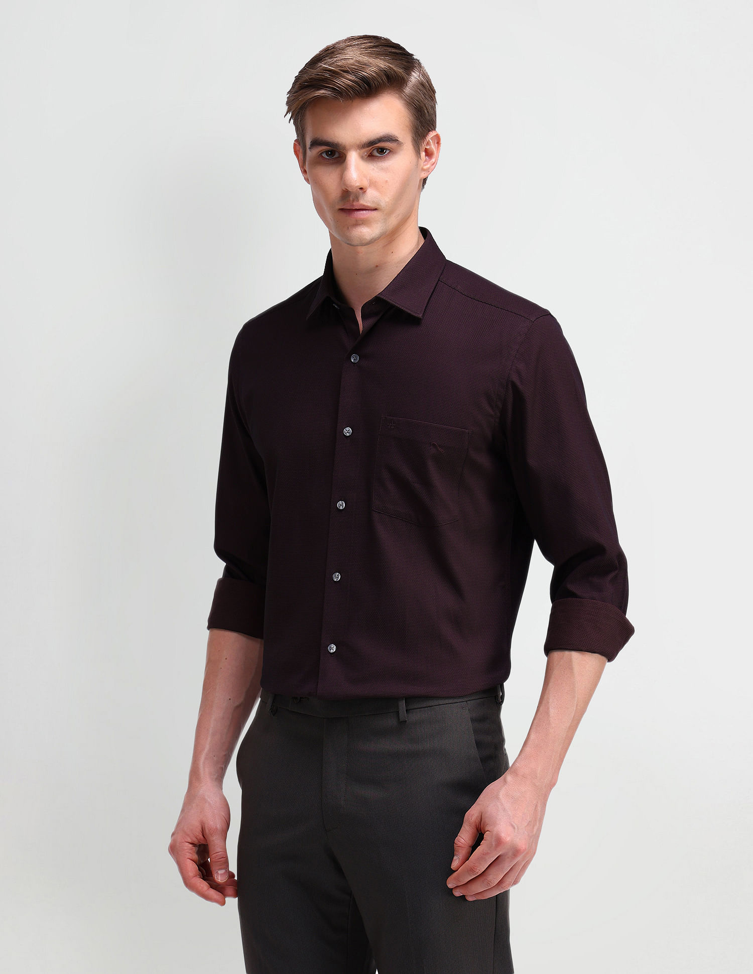 Arrow Liberty Classic Fit Textured Shirt