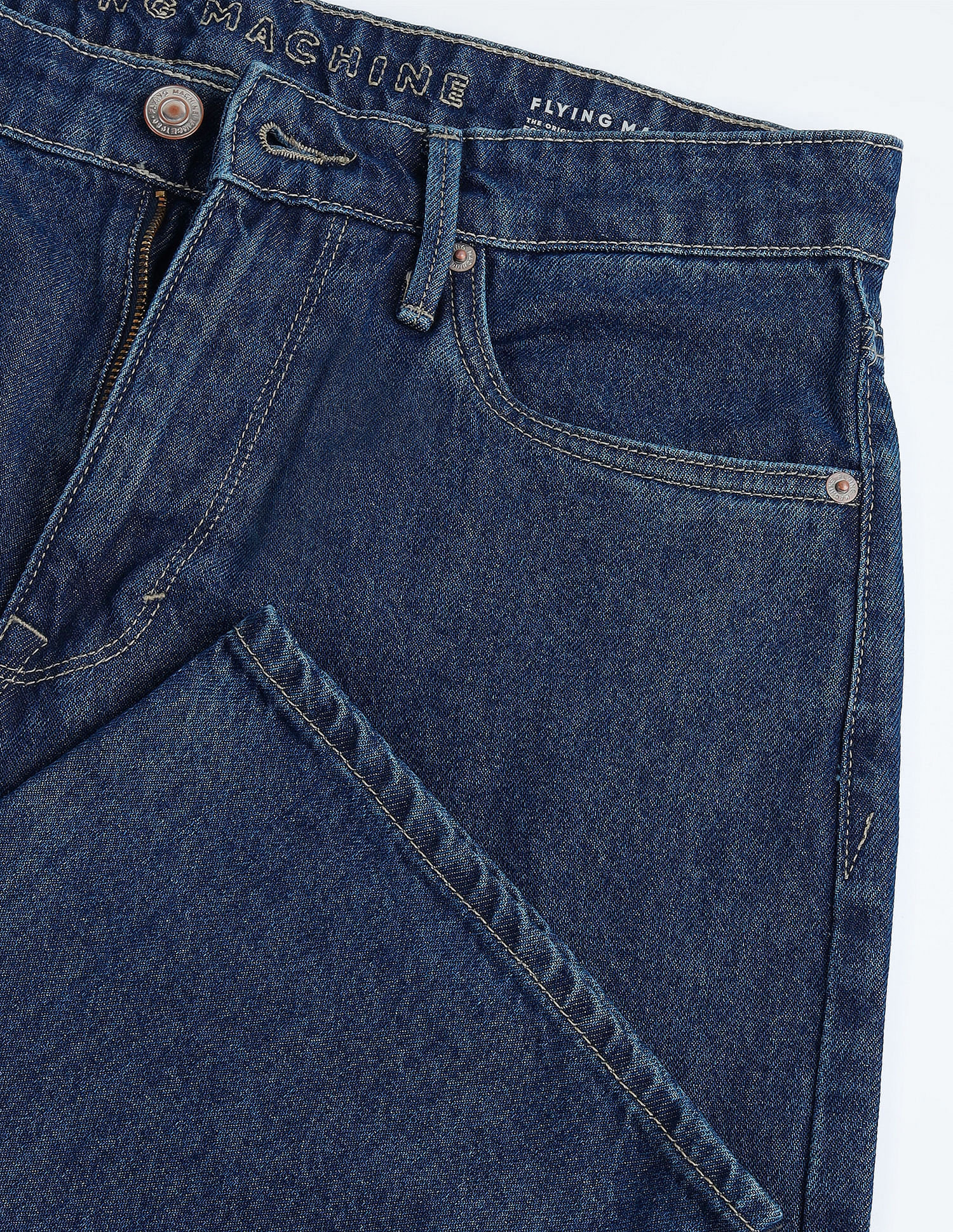 Flying Machine Cobain 90'S Loose Fit Mid Rise Jeans