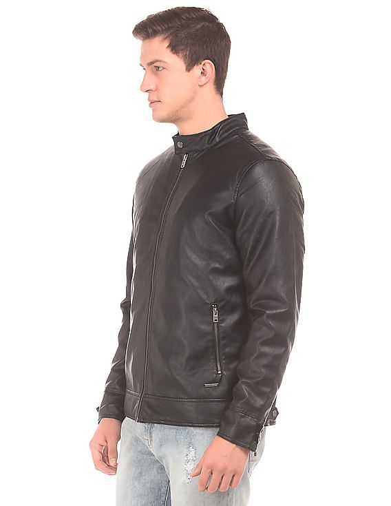 Buy Aeropostale Faux Leather Biker Jacket NNNOW