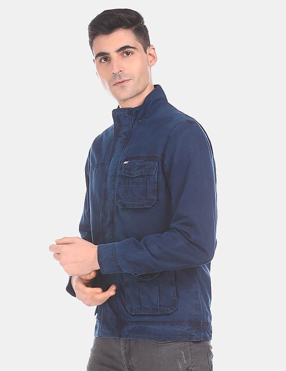 Buy Arrow Sports High Neck Denim Jacket - NNNOW.com