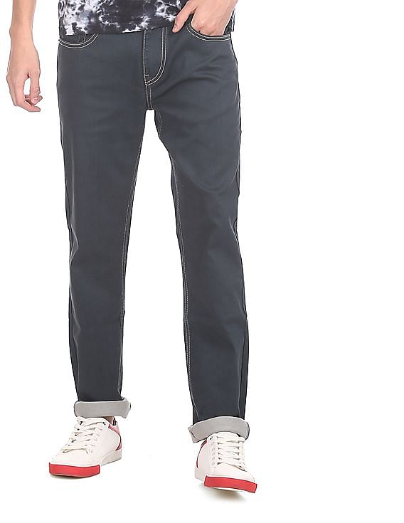 Flying Machine Michael Slim Tapered Fit Dark Wash Jeans