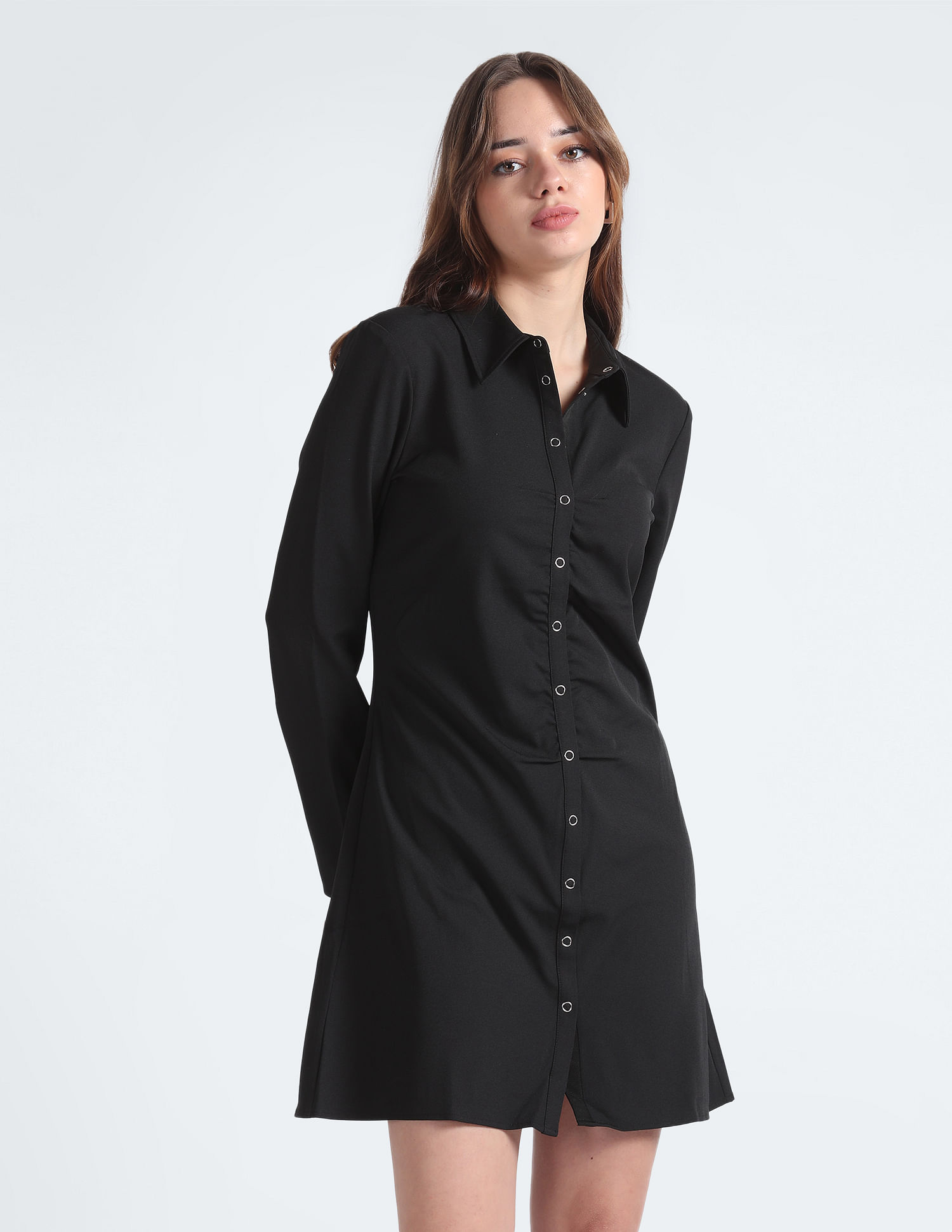 Fitted button up dress hotsell