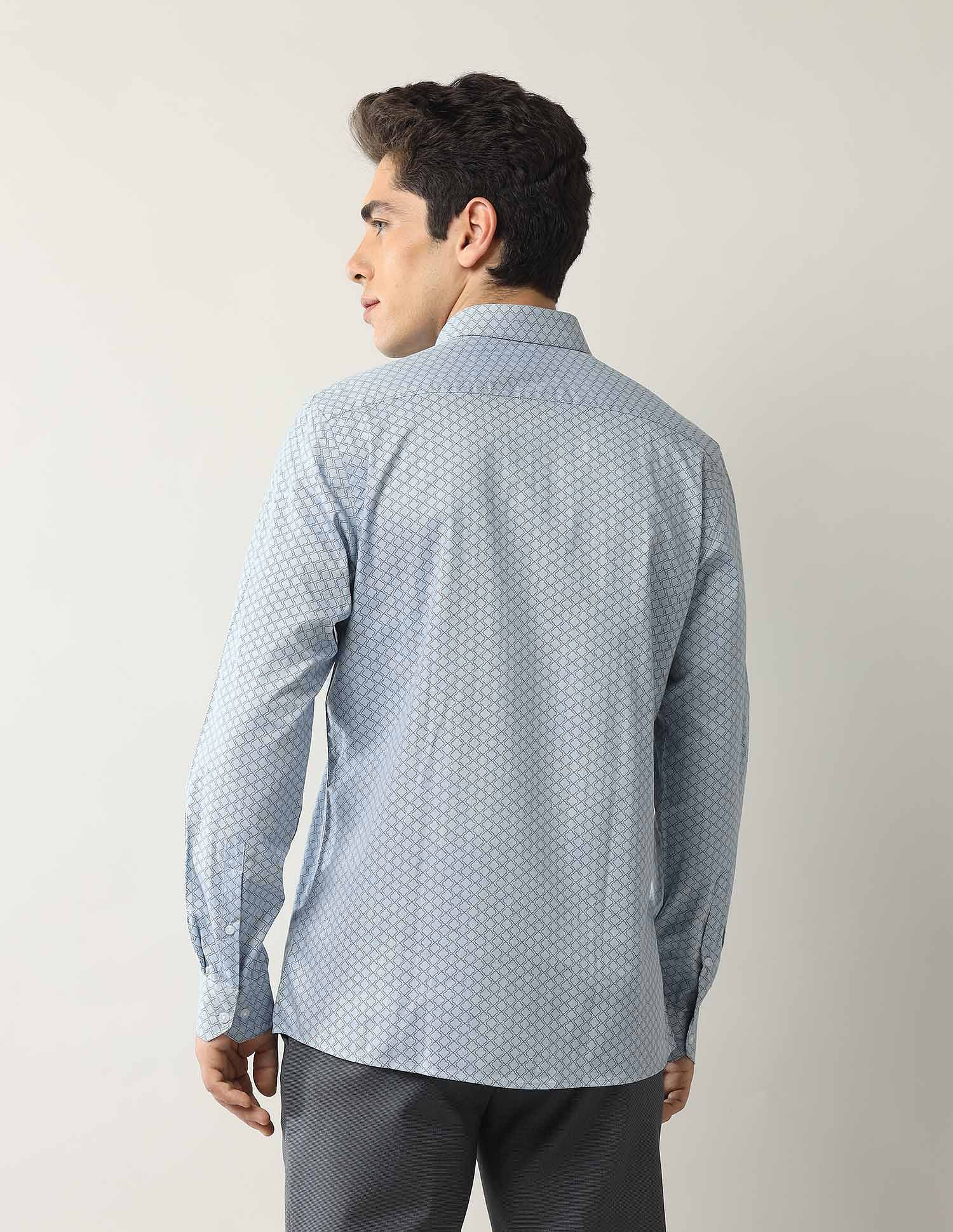 Arrow Liberty Classic Fit Geometric Printed Shirt
