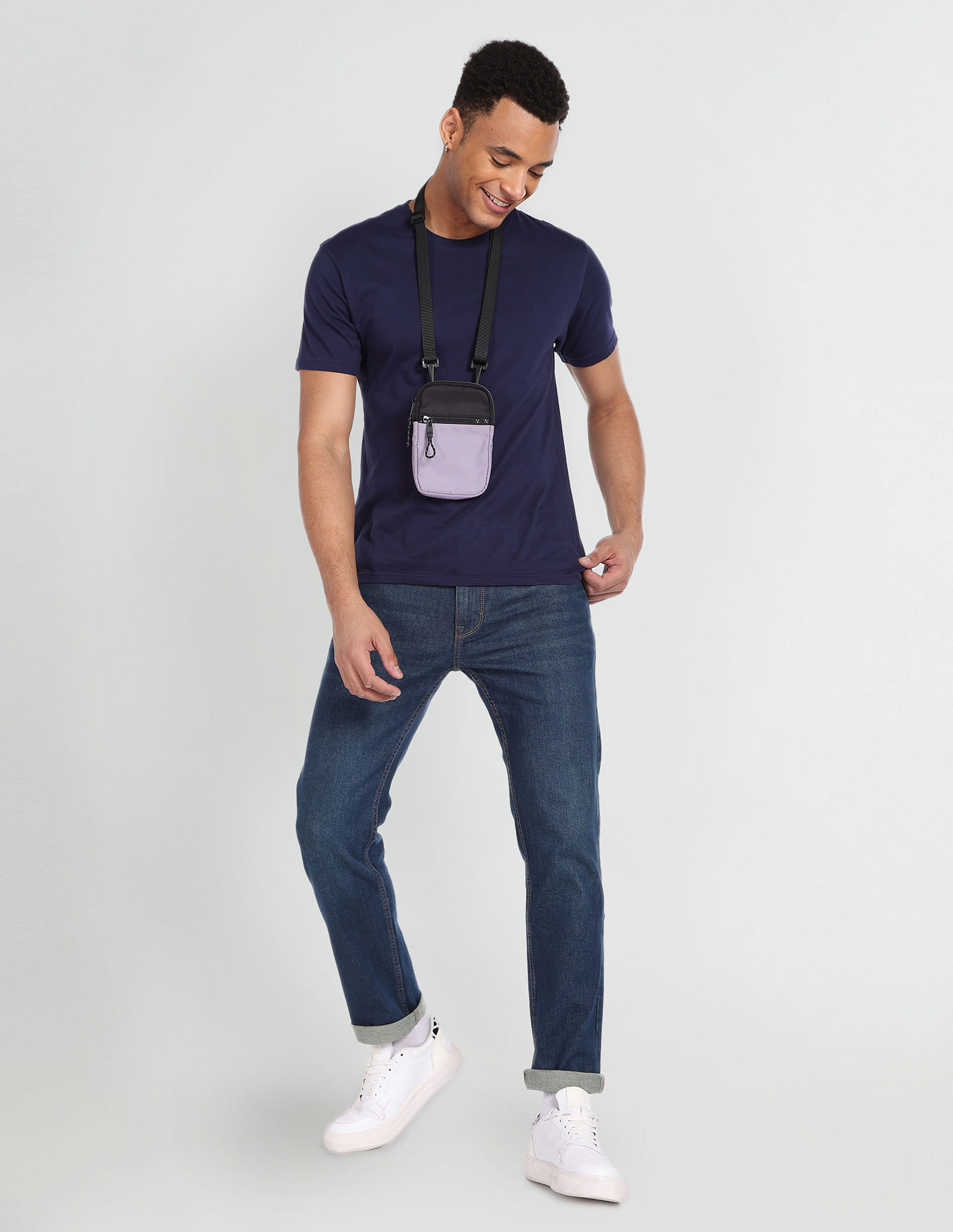 Flying Machine Slim Tapered Fit Dark Wash Jeans