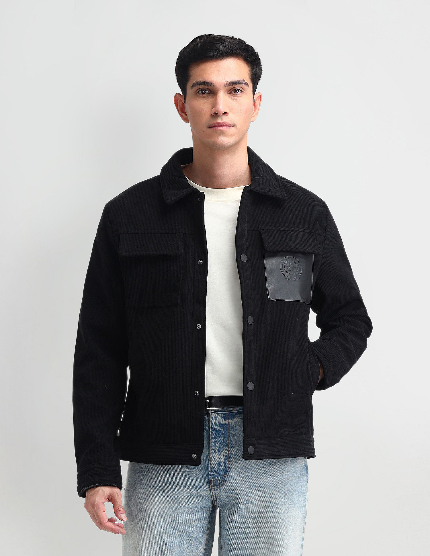Arrow Sport Regular Fit Corduroy Trucker Jacket