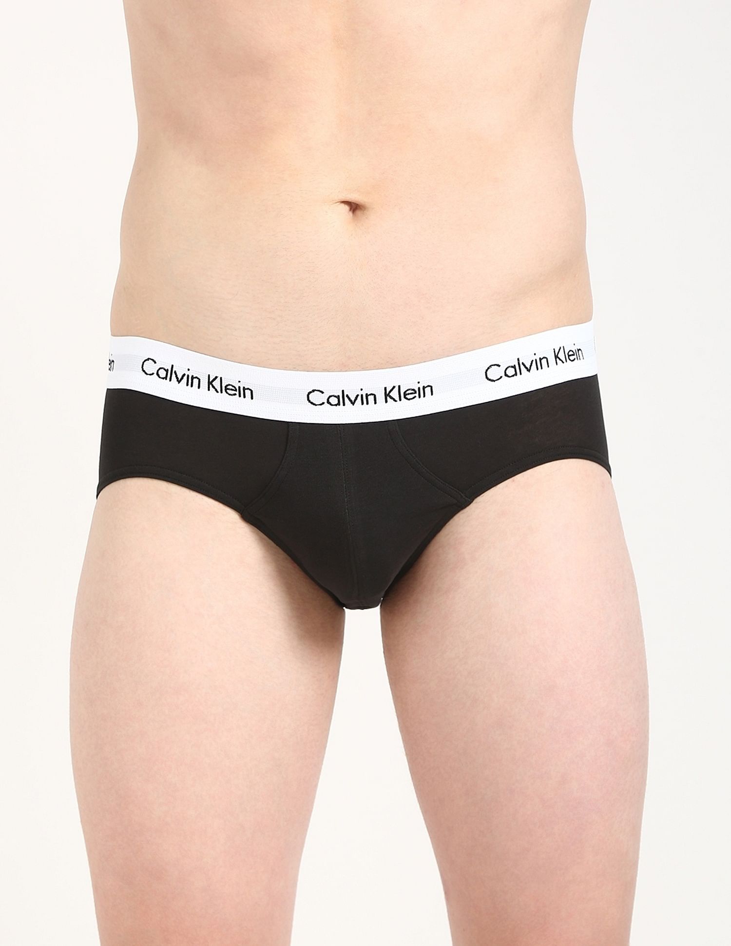 Calvin Klein Underwear Solid Multi Low Rise Briefs - Pack Of - 3