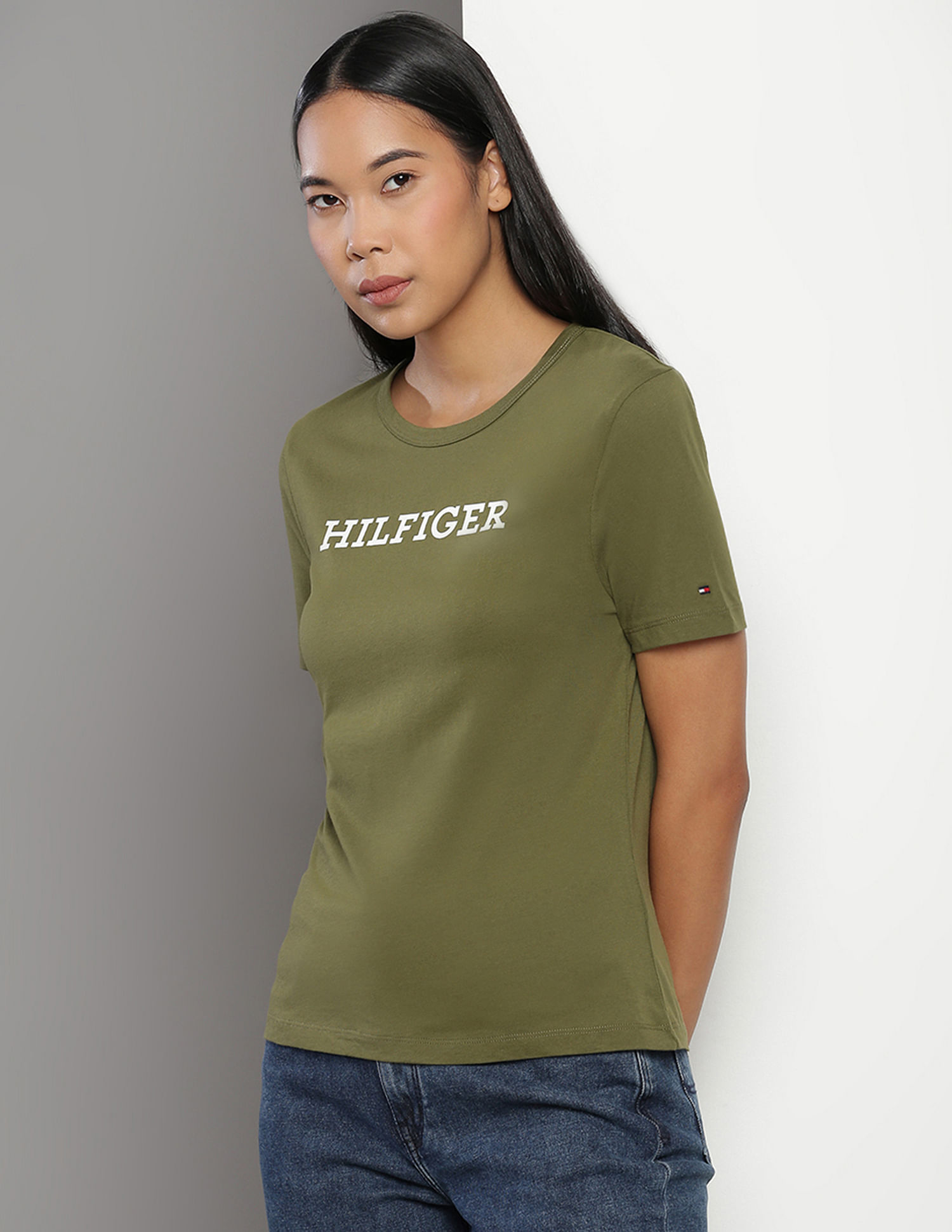 Tommy Hilfiger Crew Neck Brand Print T-shirt