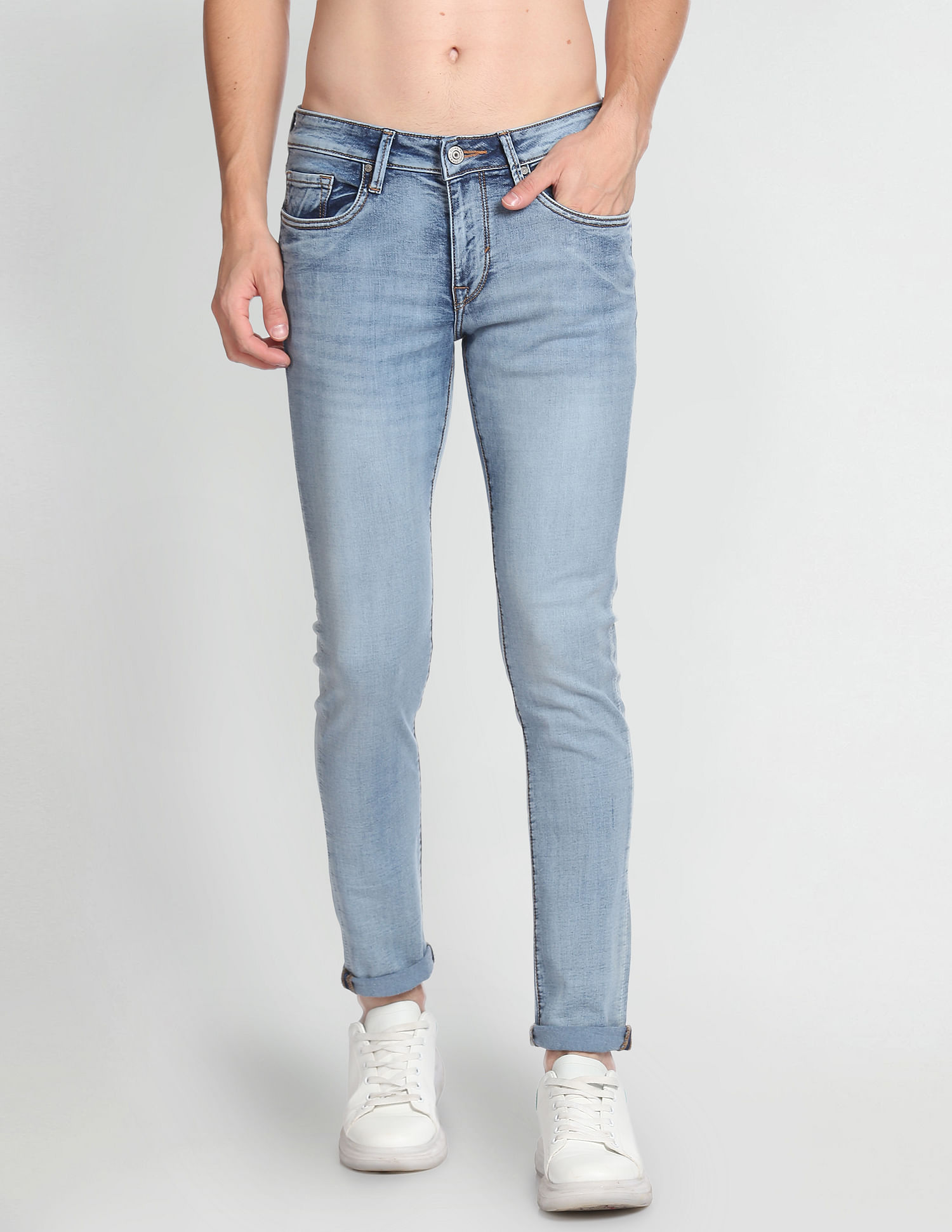 Flying Machine Jackson Skinny Fit Stone Wash Jeans