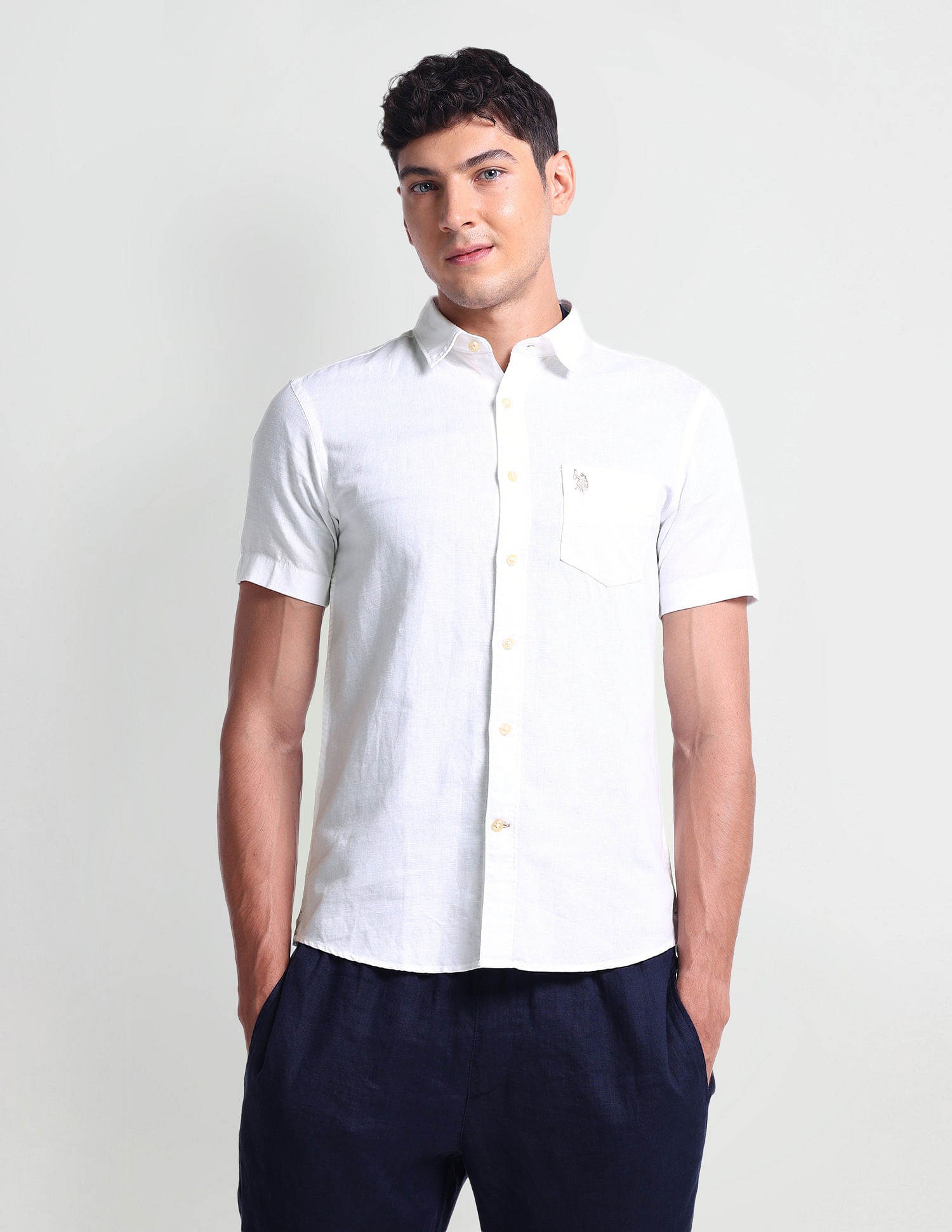 U.S. Polo Assn. Denim Co. Slim Fit Short Sleeve Shirt