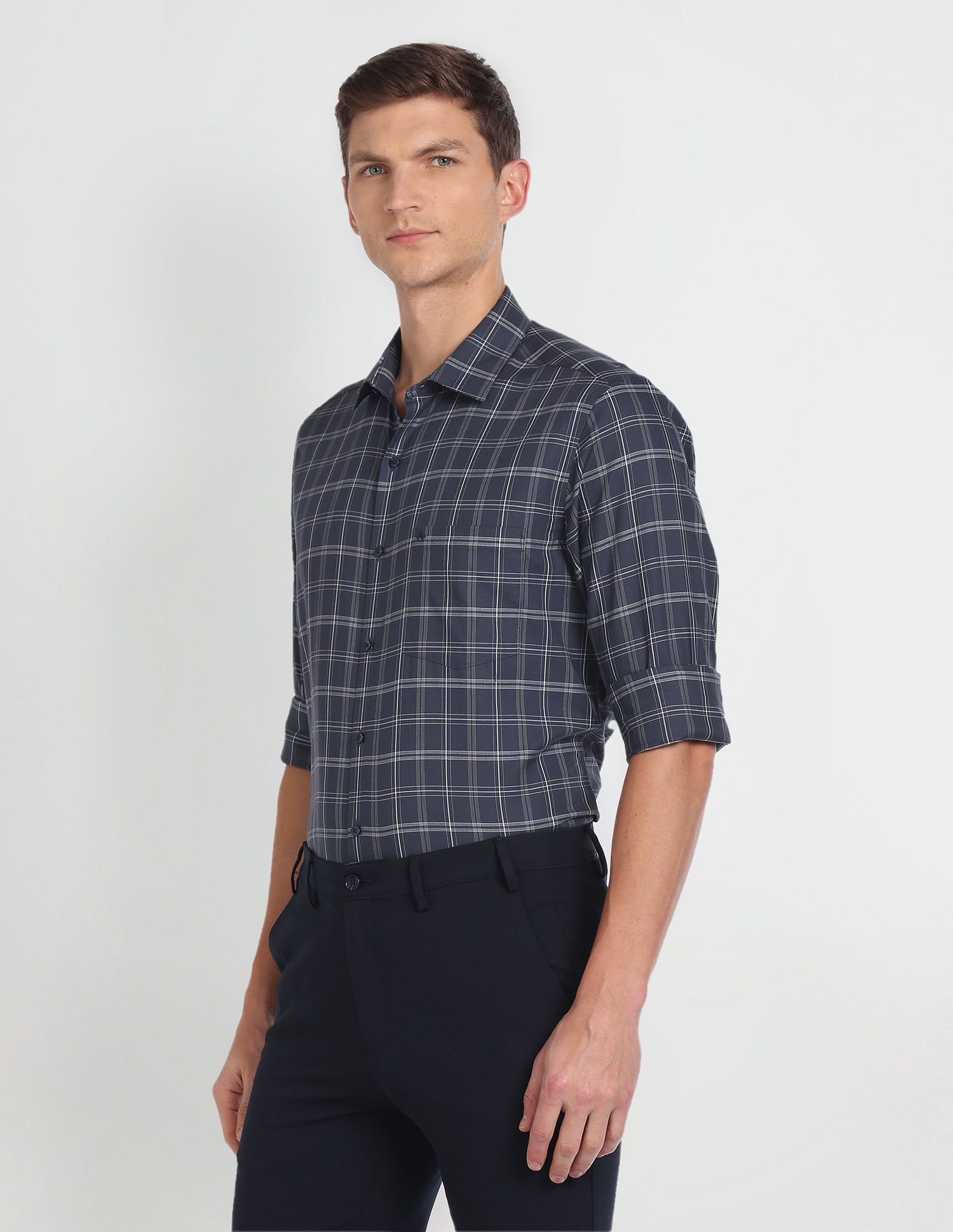 Arrow Tartan Check Cotton Shirt