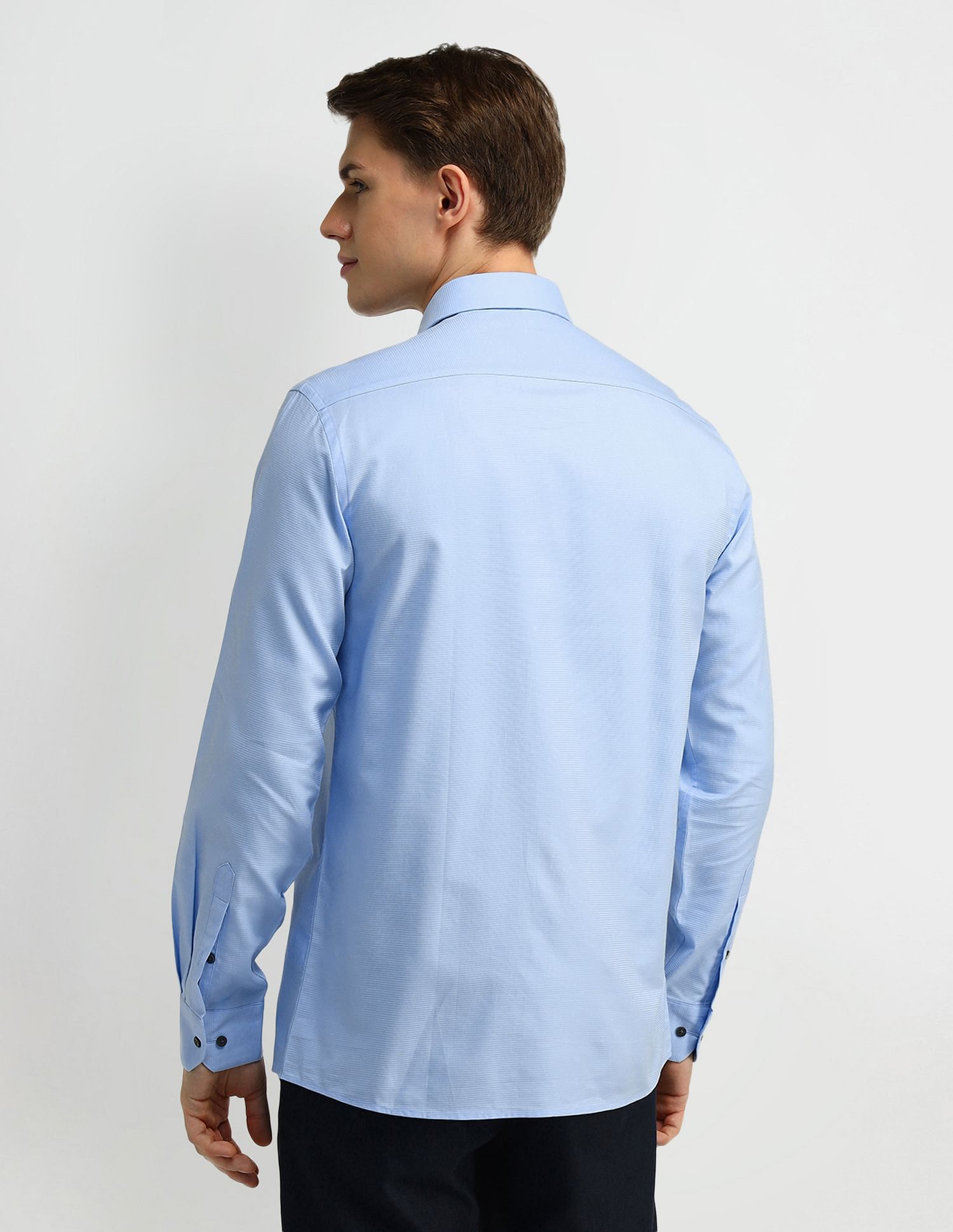 Arrow Horizontal Stripe Slim Fit Shirt