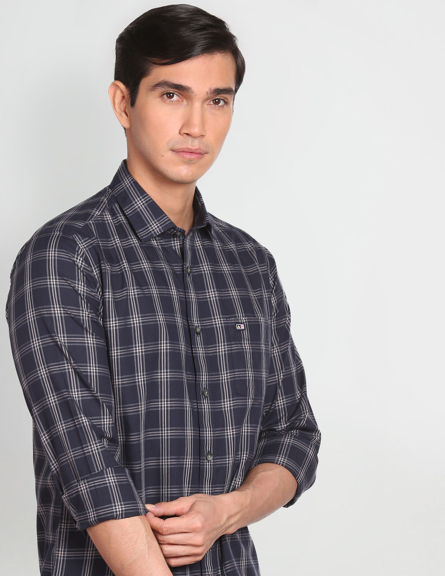 Arrow Sports Tartan Check Cotton Shirt