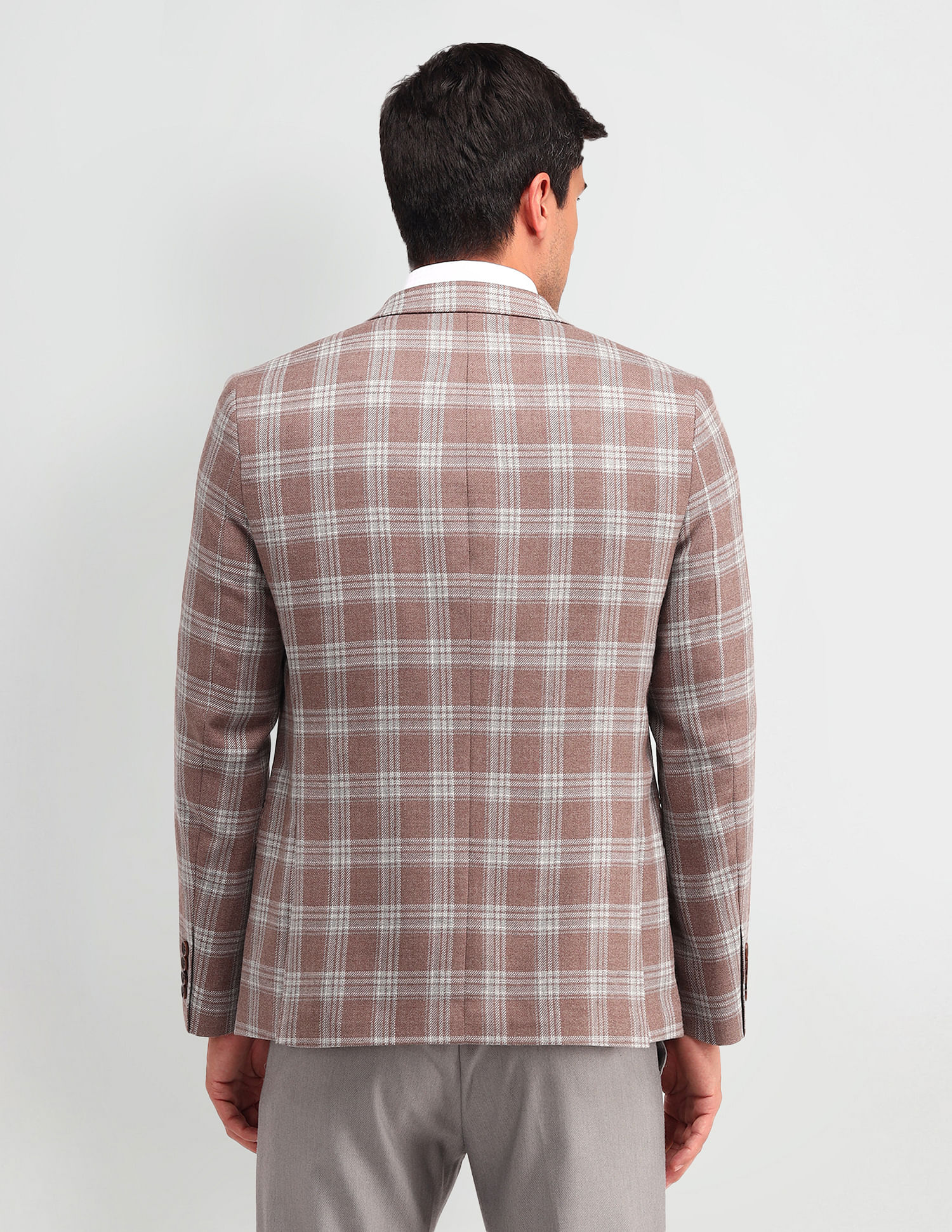 Arrow Checked Tailored Fit Tweed Blazer