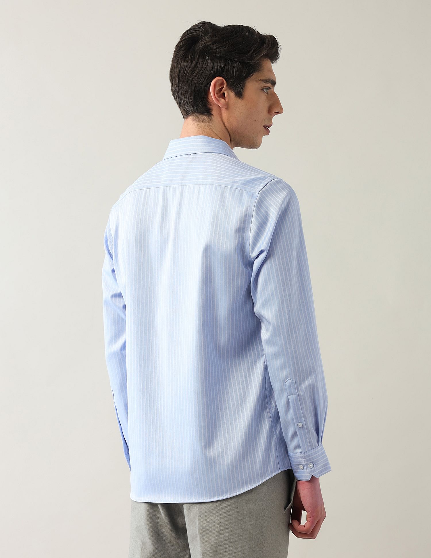Arrow Vertical Striped Autopress Shirt