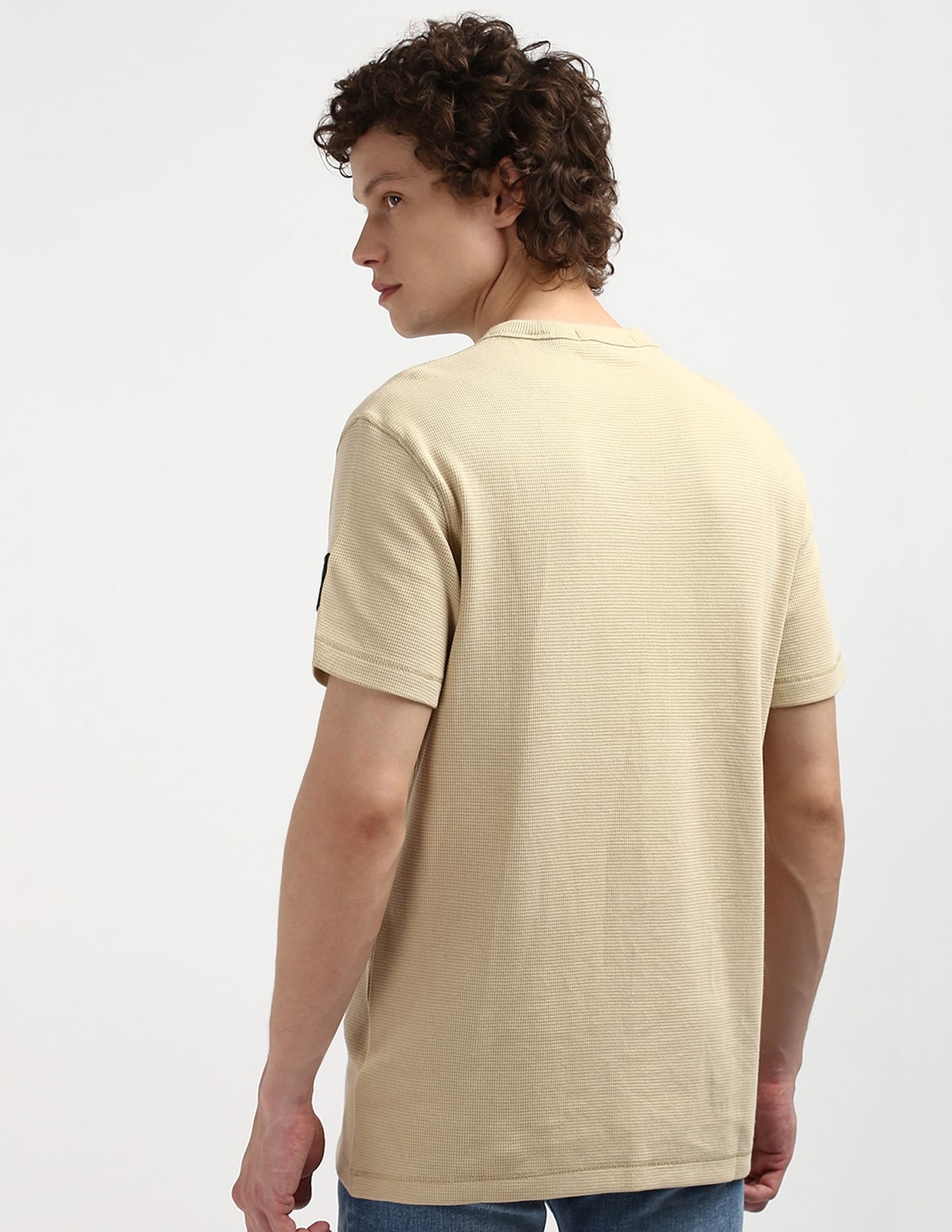 Calvin Klein Logo Badge Waffle T-Shirt