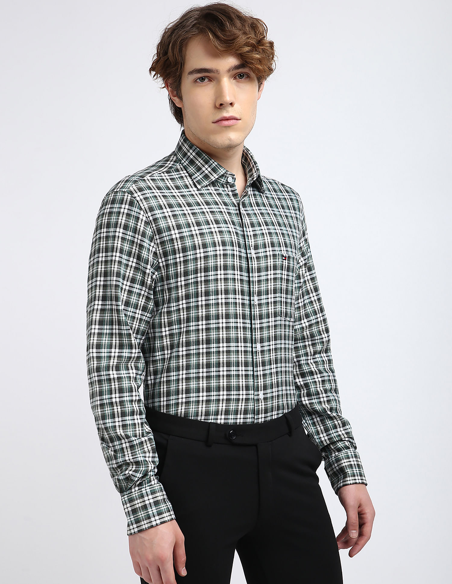 Tommy Hilfiger Large Checked Slim Fit Shirt