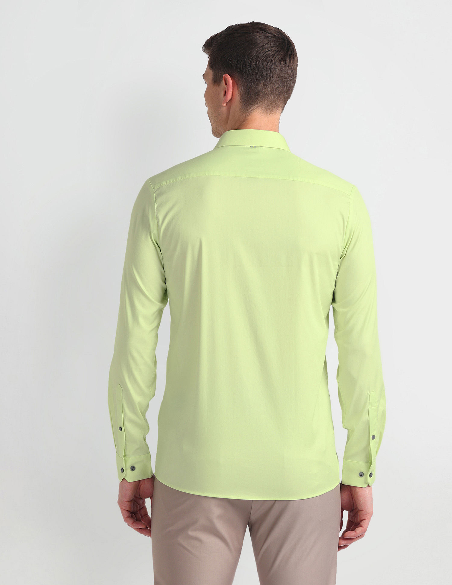 Arrow Newyork Brooklyn Super Slim Fit Solid Shirt